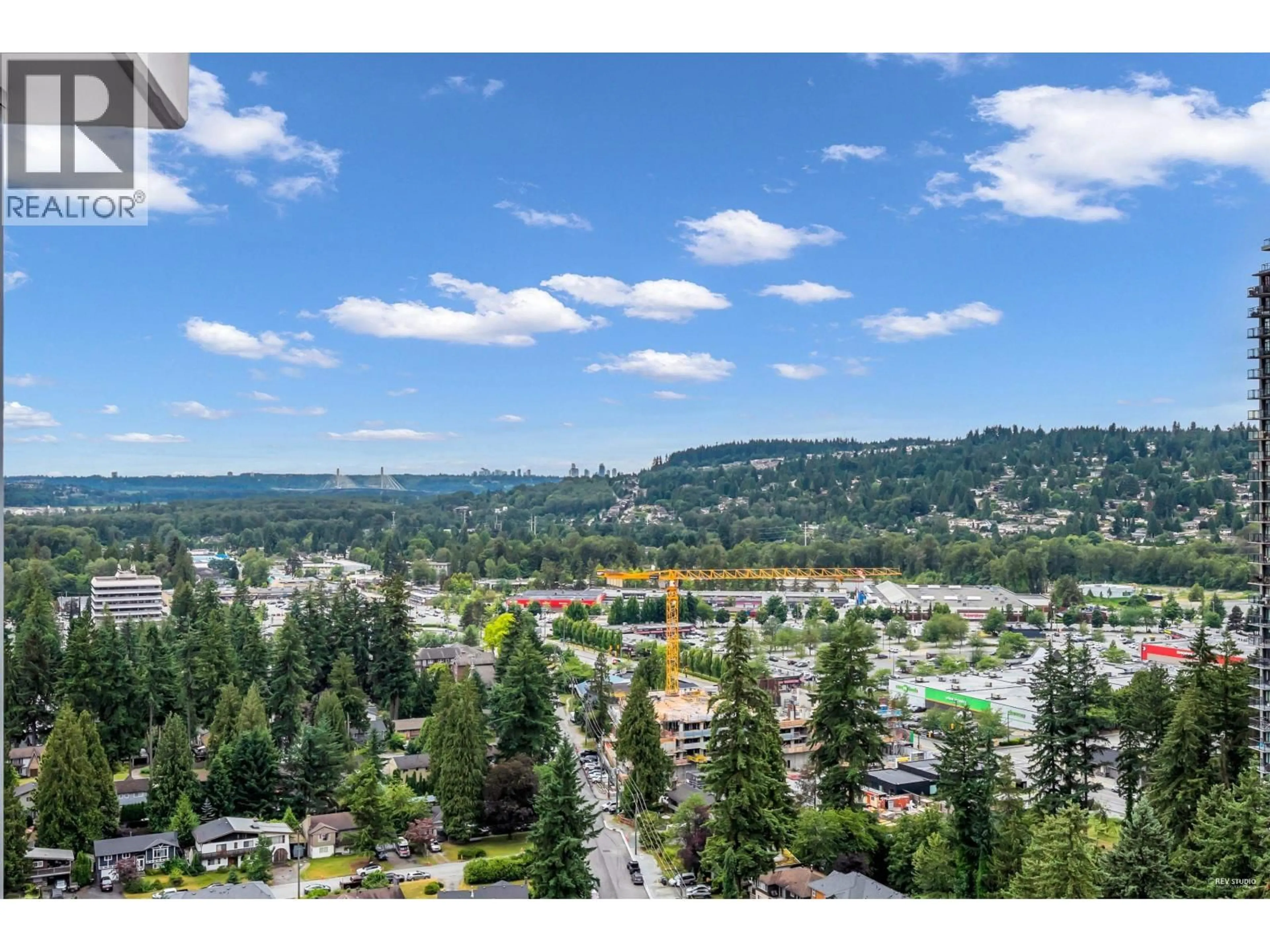 A pic from outside/outdoor area/front of a property/back of a property/a pic from drone, water/lake/river/ocean view for 2404 - 3096 WINDSOR GATE, Coquitlam British Columbia V3B0P4