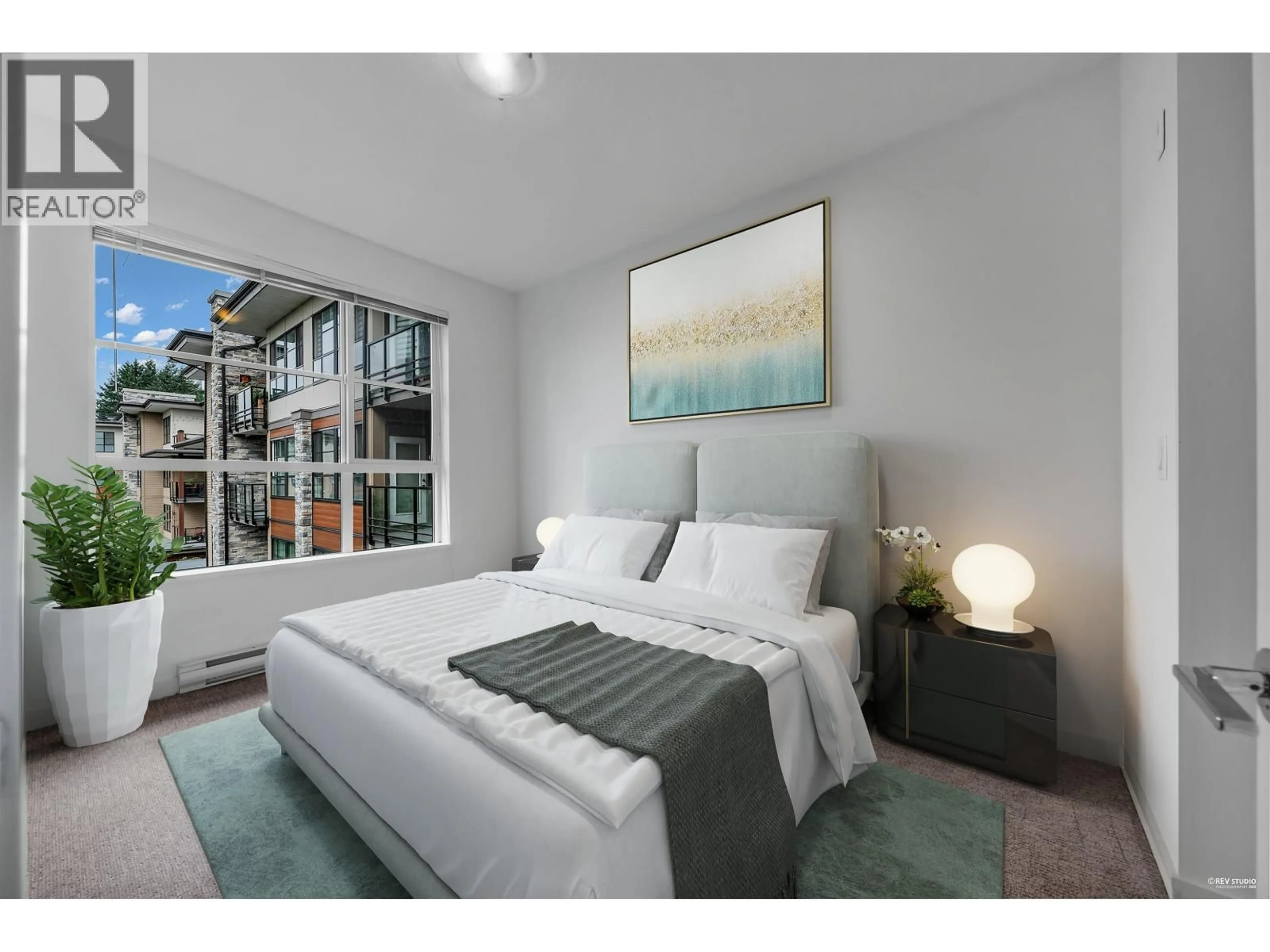 Bedroom with bed, unknown for 411 - 1152 WINDSOR MEWS, Coquitlam British Columbia V3B0N1