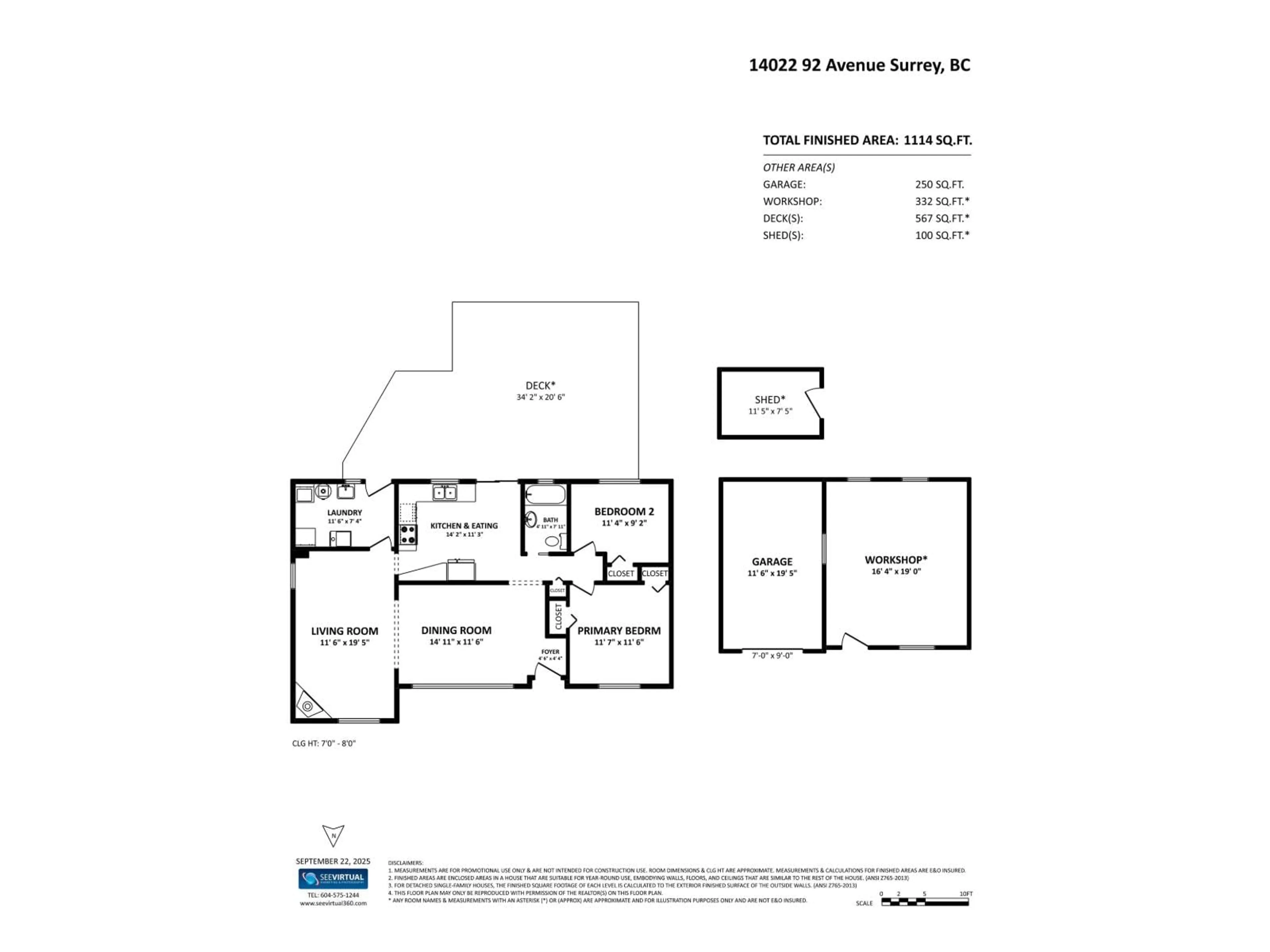 Floor plan for 14022 92 AVENUE, Surrey British Columbia V3V1J5