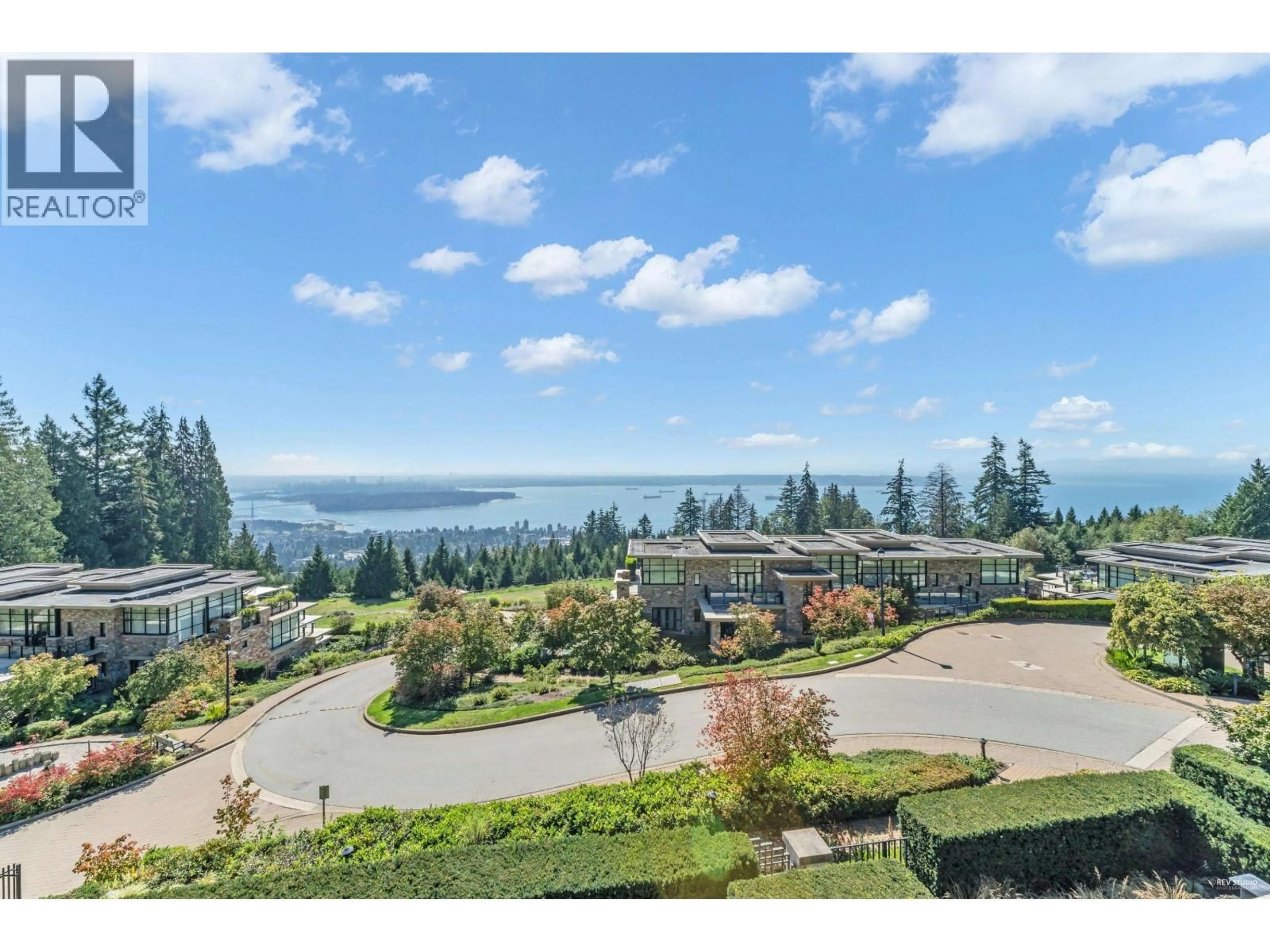 A pic from outside/outdoor area/front of a property/back of a property/a pic from drone, water/lake/river/ocean view for 303 - 2245 TWIN CREEK PLACE, West Vancouver British Columbia V7S3K4