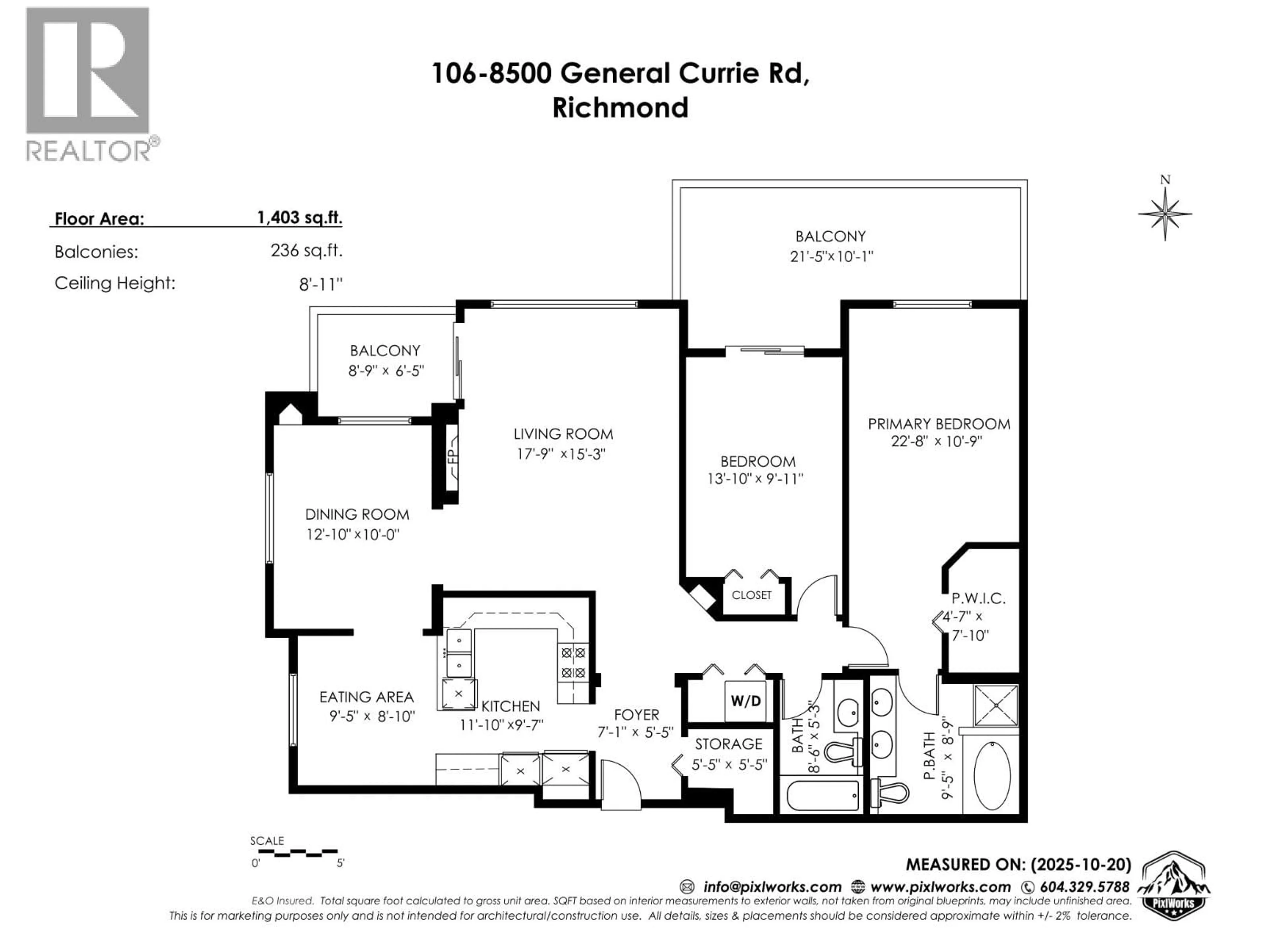 Floor plan for 106 - 8500 GENERAL CURRIE ROAD, Richmond British Columbia V6Y3V4