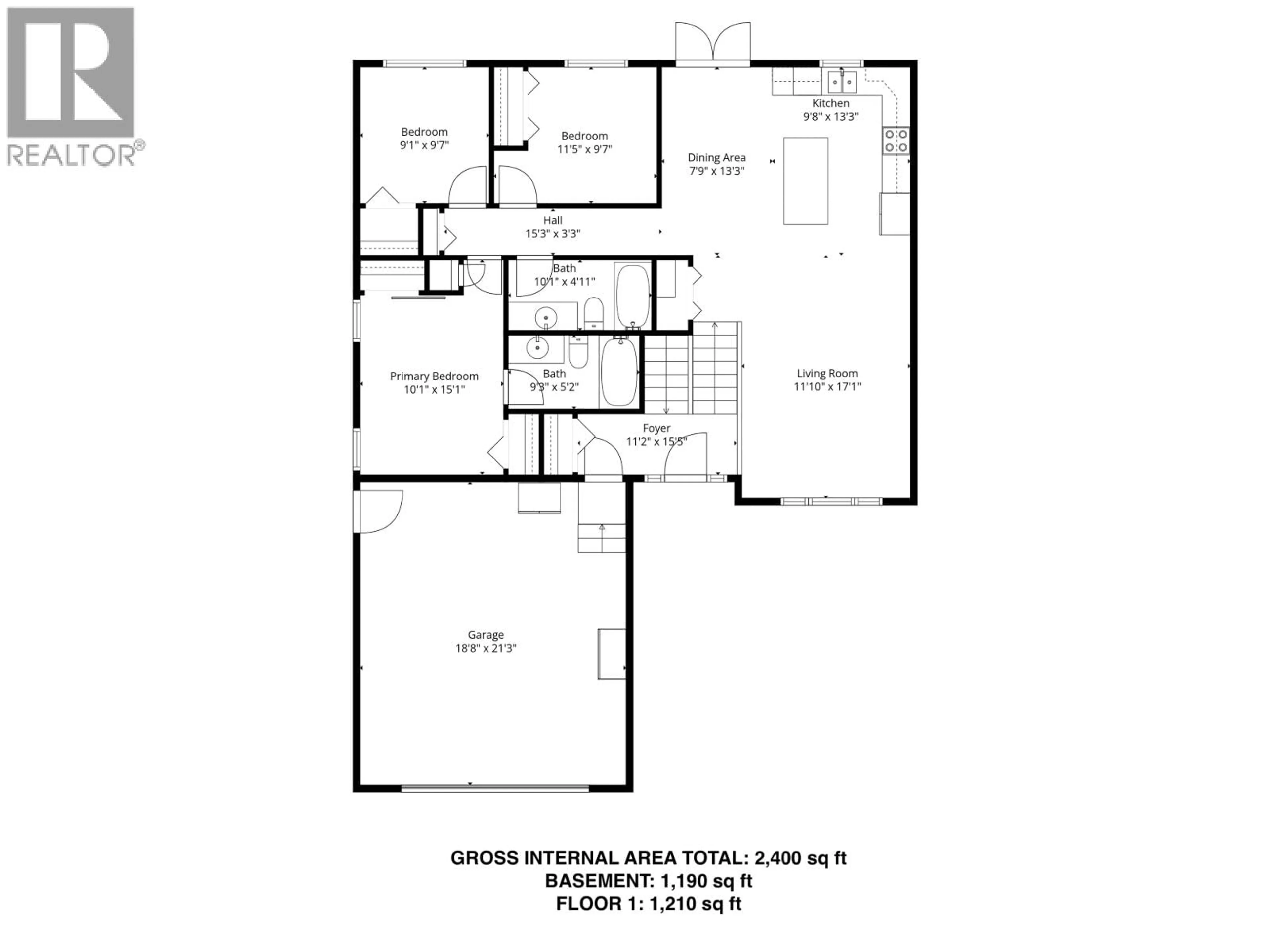 Floor plan for 8707 113A AVENUE, Fort St. John British Columbia V1J0C4