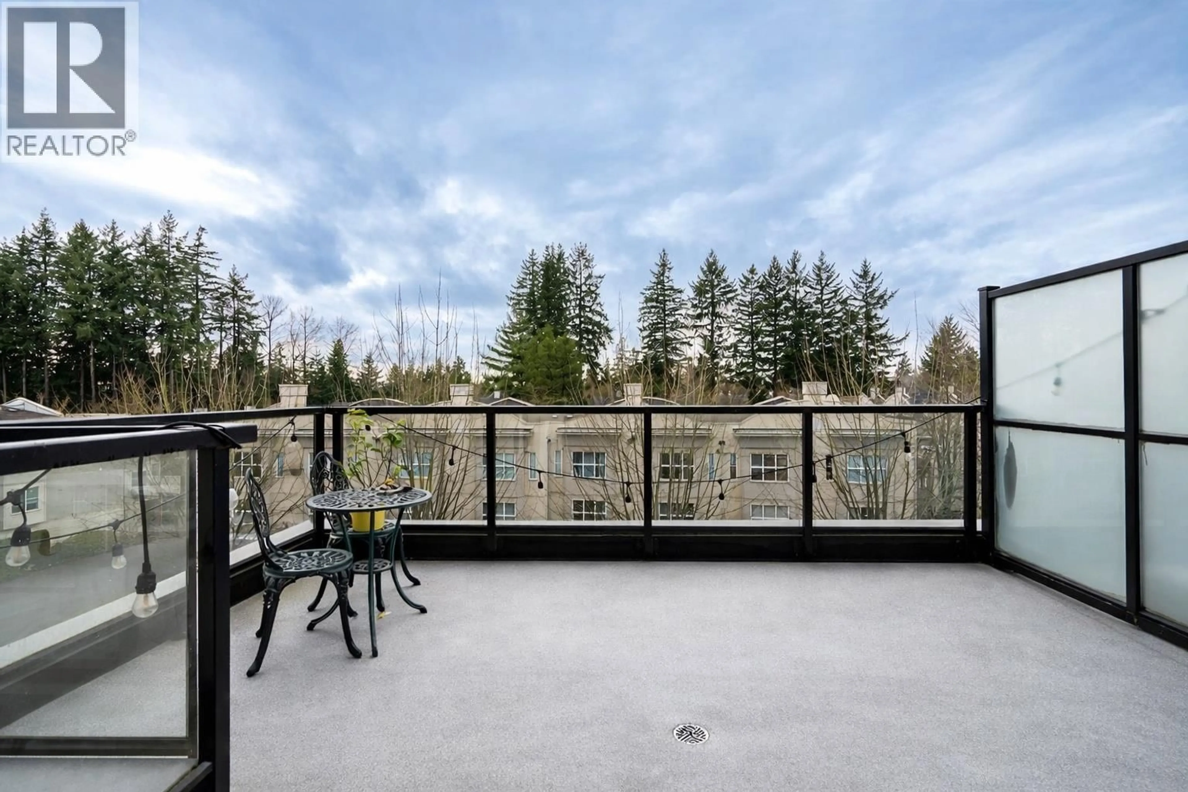 Patio, forest/trees view for 402 - 12460 191 STREET, Pitt Meadows British Columbia V3Y2J2
