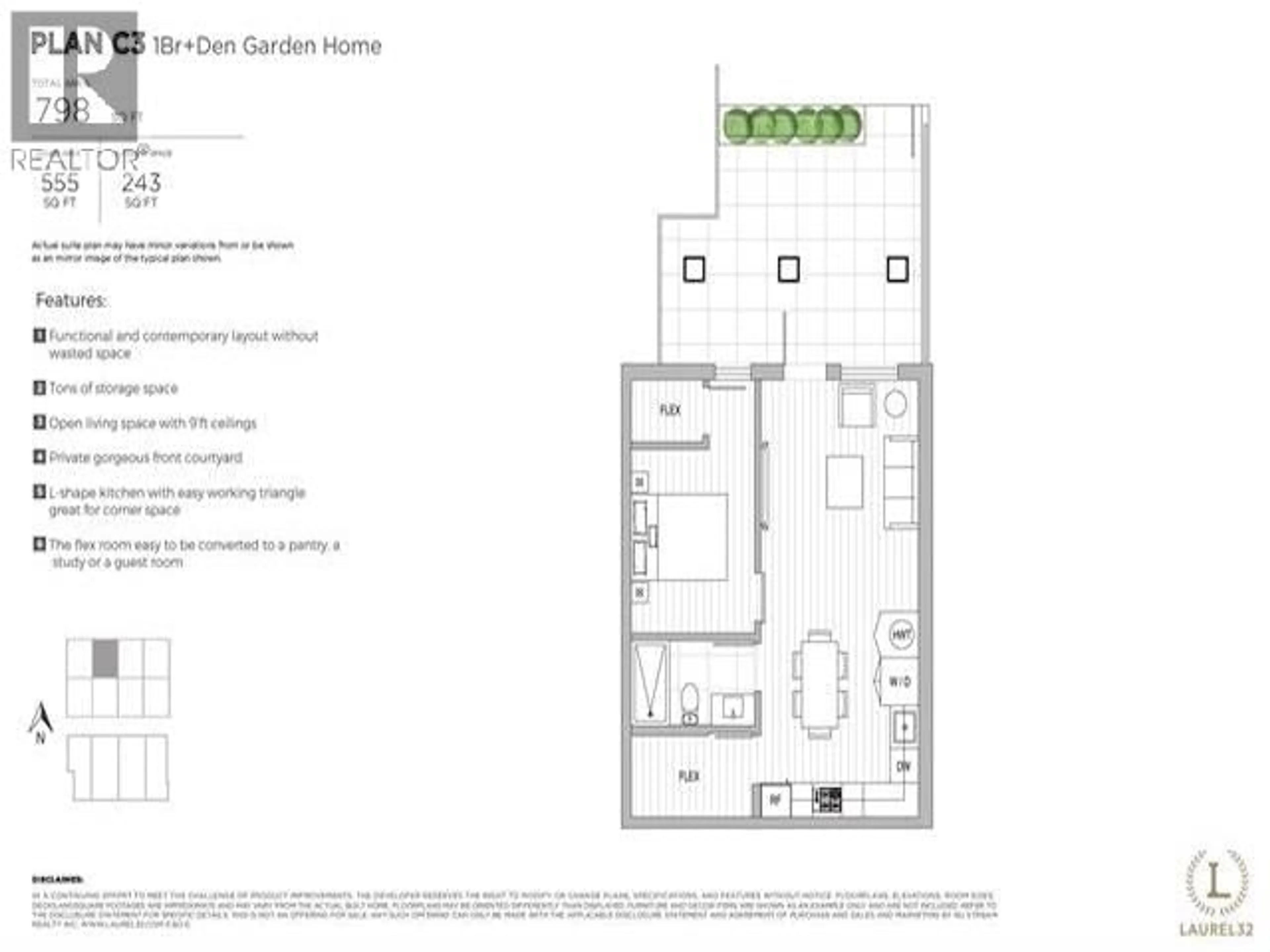 Floor plan for 103 - 918 32ND AVENUE, Vancouver British Columbia V5Z2K2
