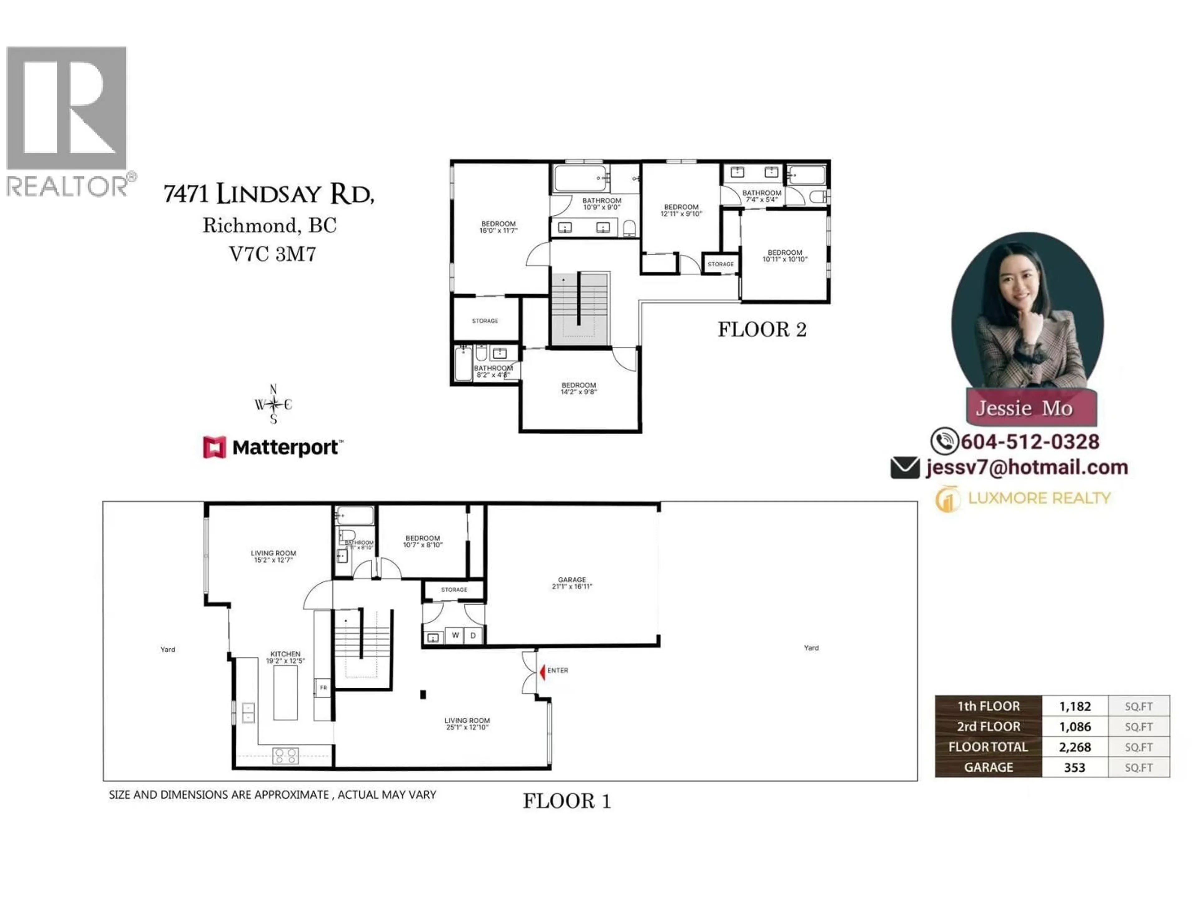 Floor plan for 7471 LINDSAY ROAD, Richmond British Columbia V7C3M7