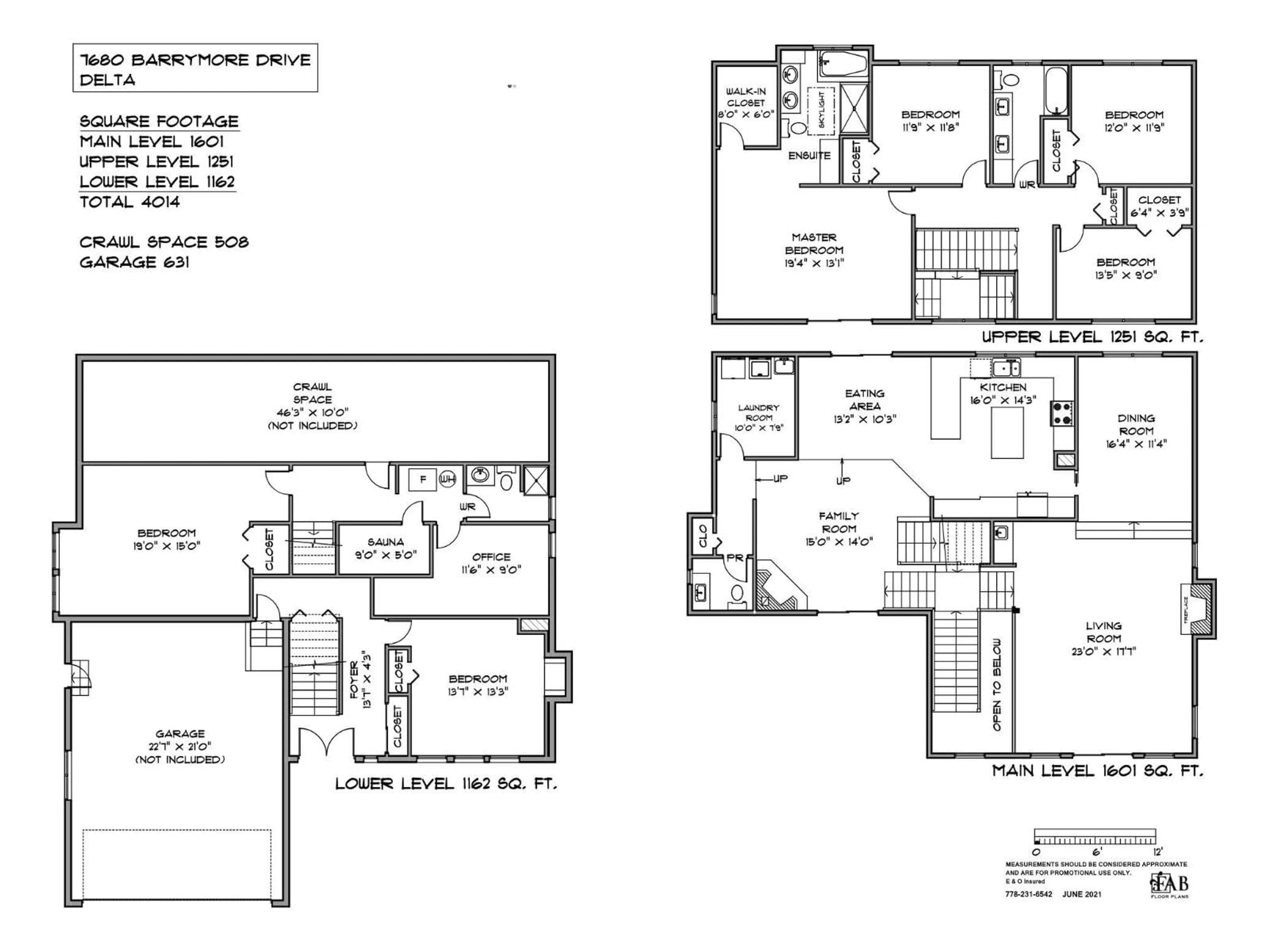 Floor plan for 7680 BARRYMORE DRIVE, Delta British Columbia V4C4C7