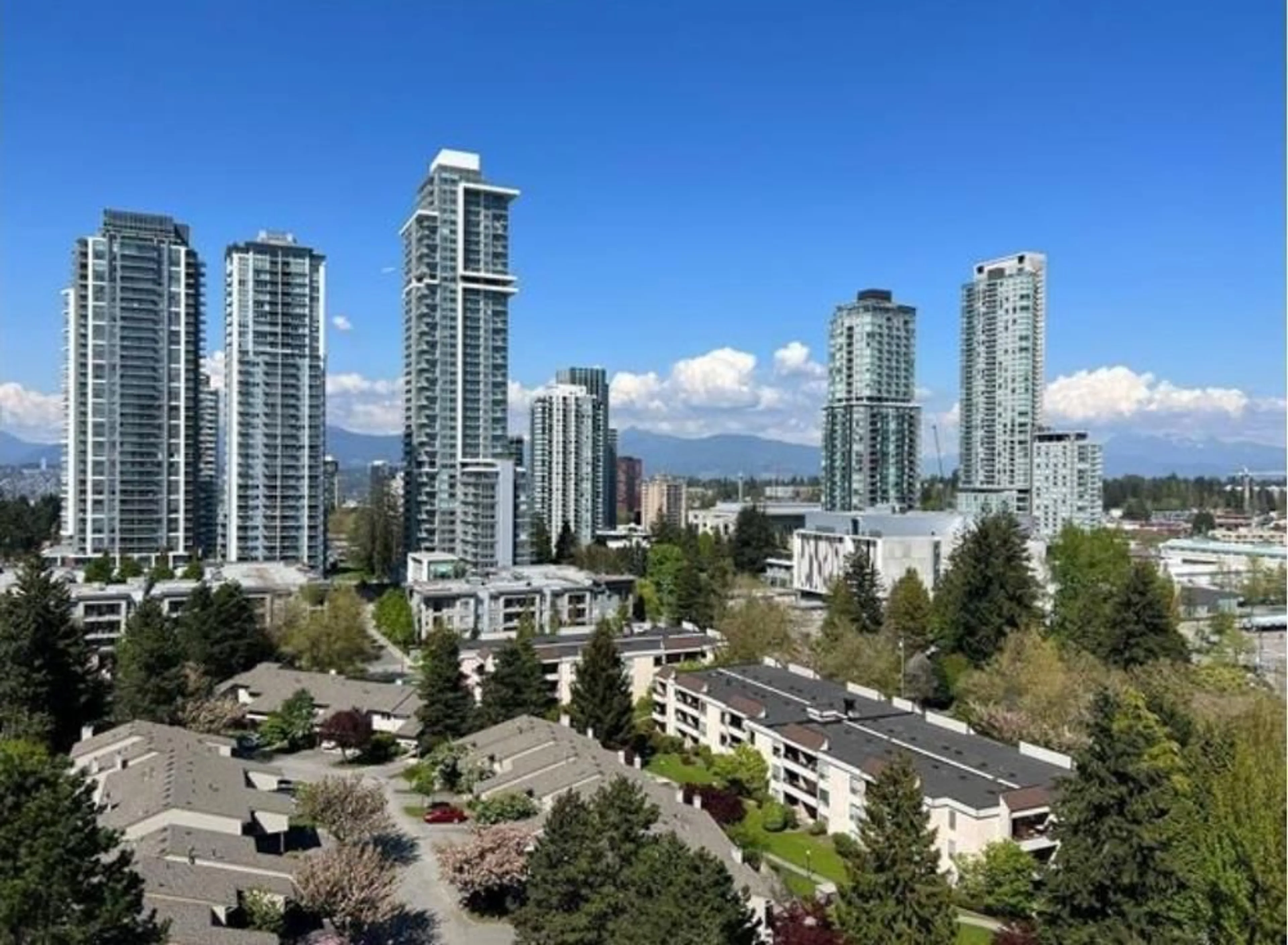 A pic from outside/outdoor area/front of a property/back of a property/a pic from drone, city buildings view from balcony for 1101 - 13359 OLD YALE ROAD, Surrey British Columbia V3T0S4