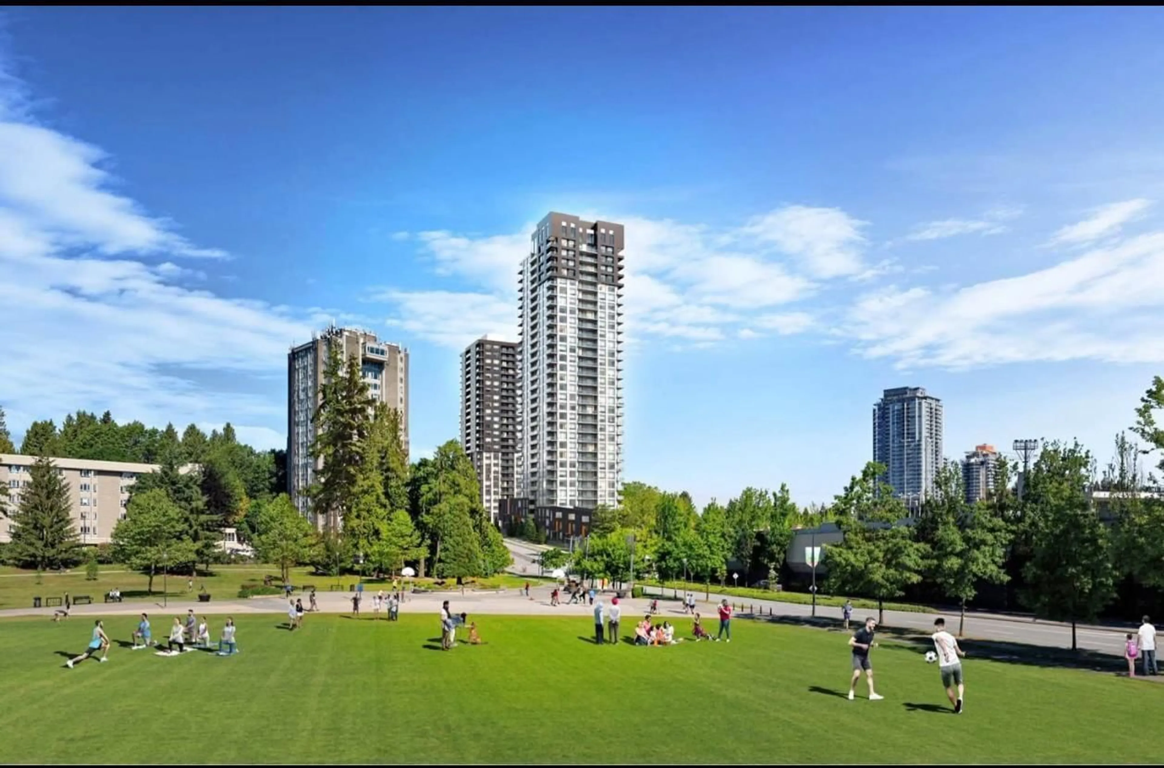 A pic from outside/outdoor area/front of a property/back of a property/a pic from drone, city buildings view from balcony for 1704 - 13387 OLD YALE ROAD, Surrey British Columbia V3T0V6