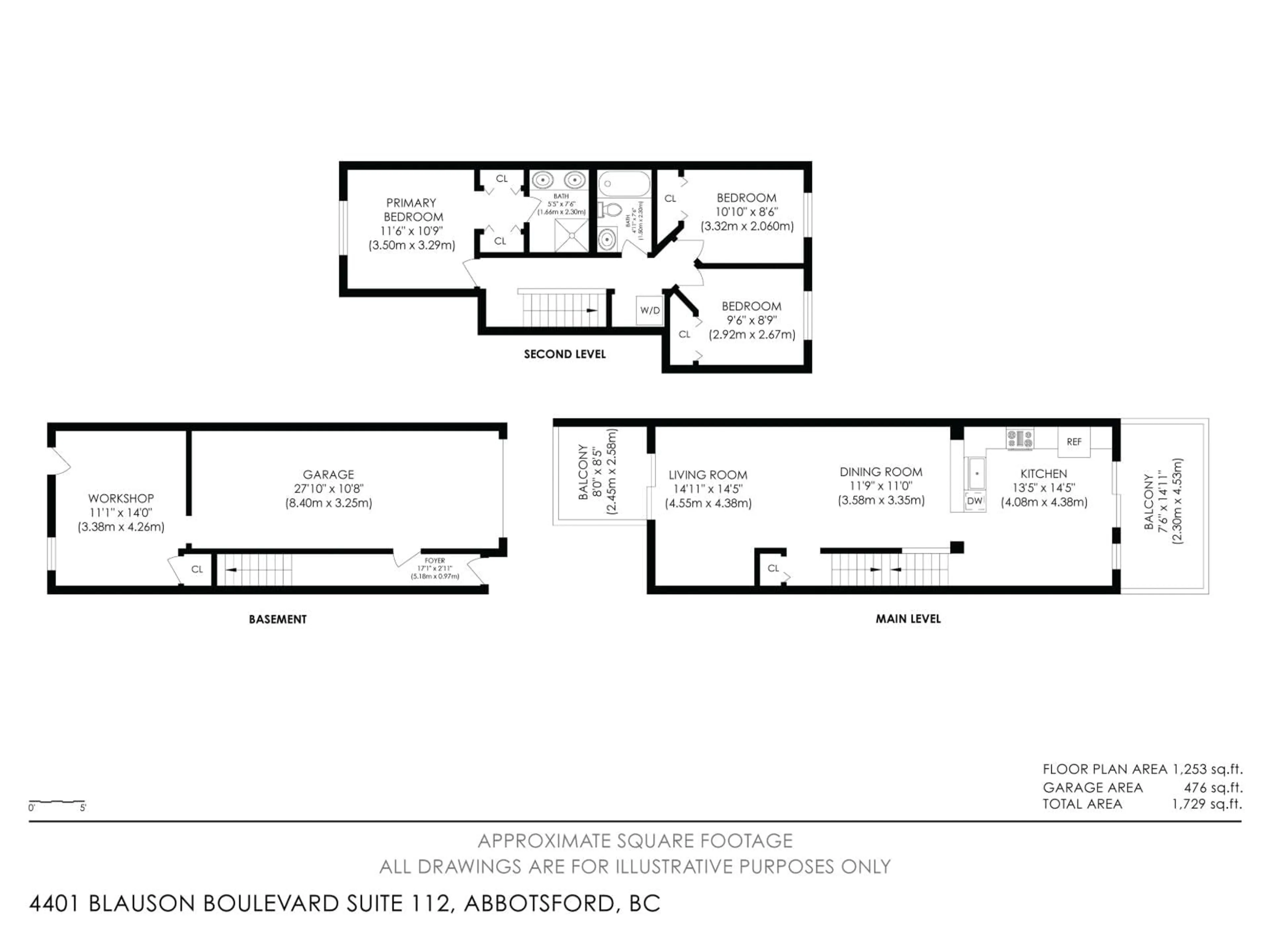 Floor plan for 112 - 4401 BLAUSON BOULEVARD, Abbotsford British Columbia V3G0A4
