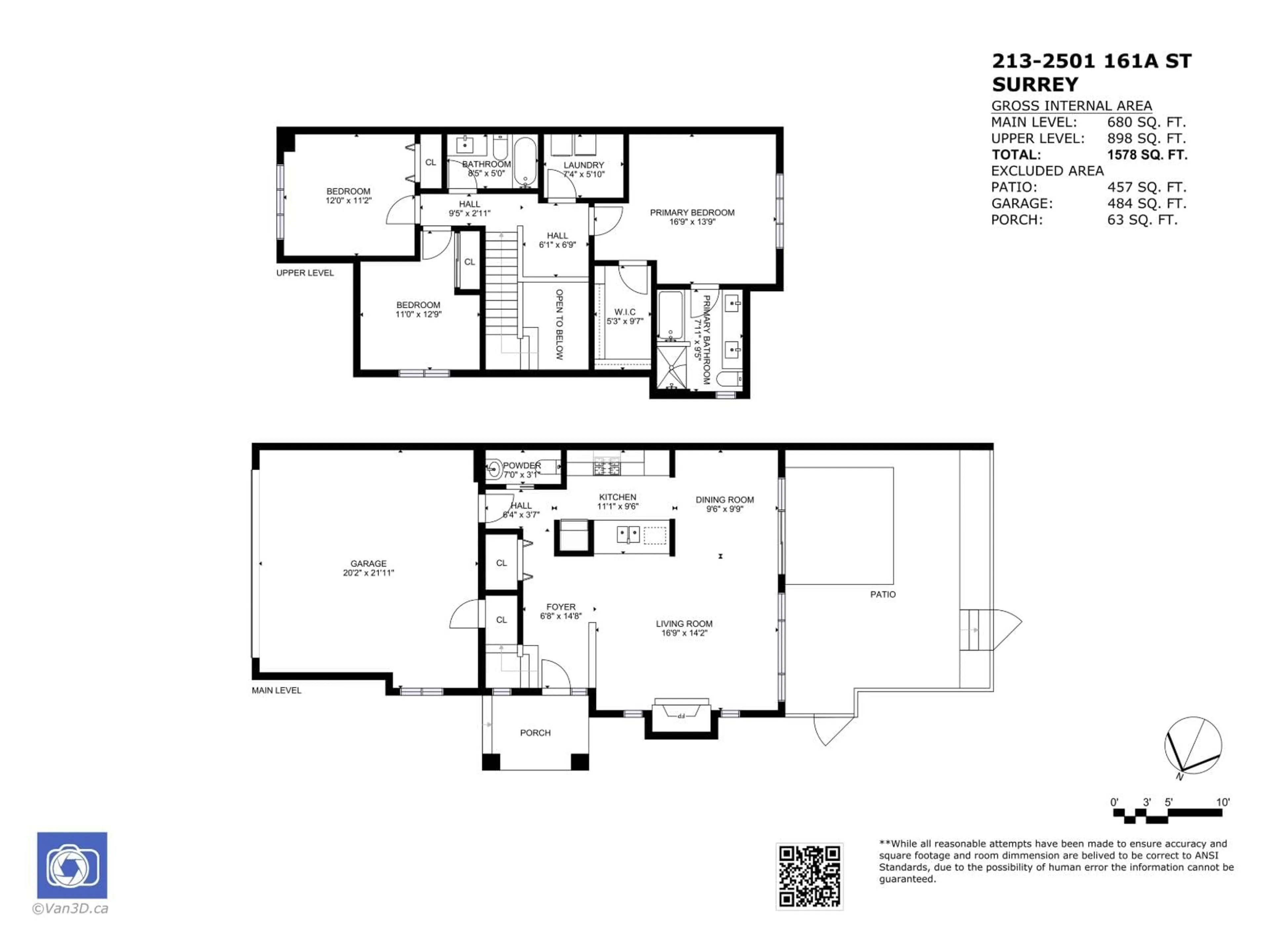 Floor plan for 213 - 2501 161A STREET, Surrey British Columbia V3Z7Y6