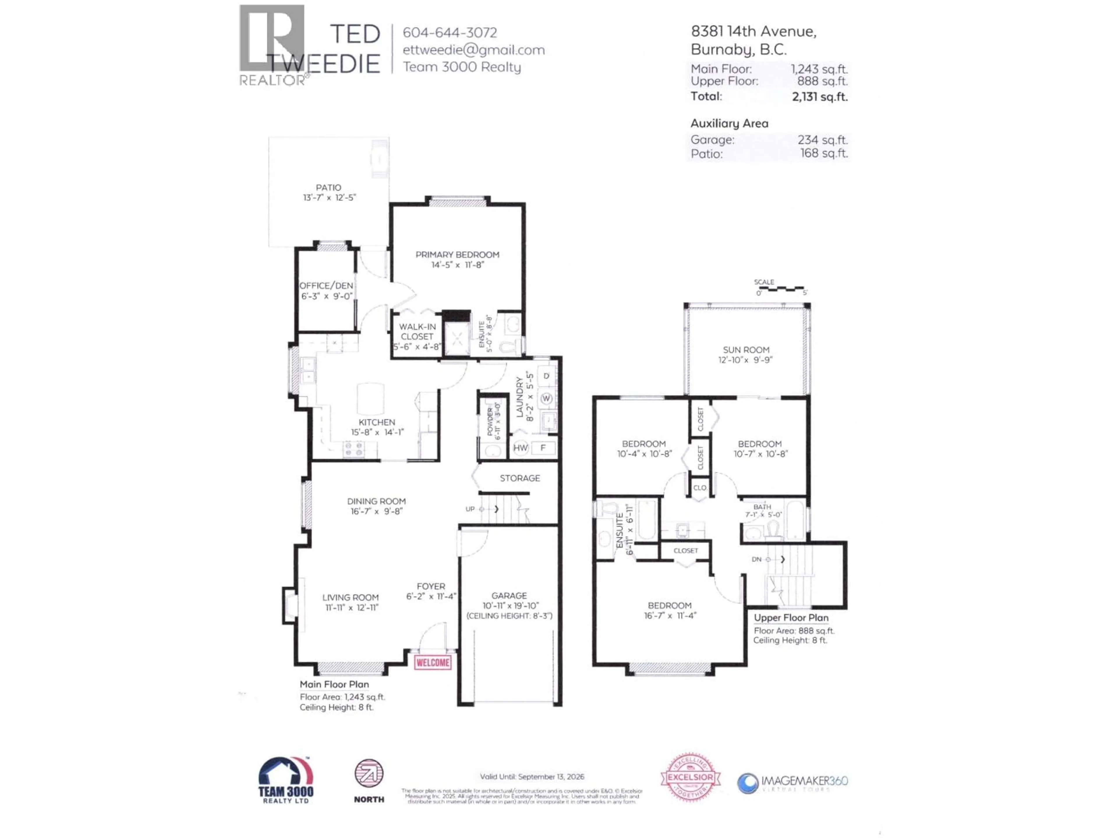 Floor plan for 8381 14TH AVENUE, Burnaby British Columbia V3N2C2