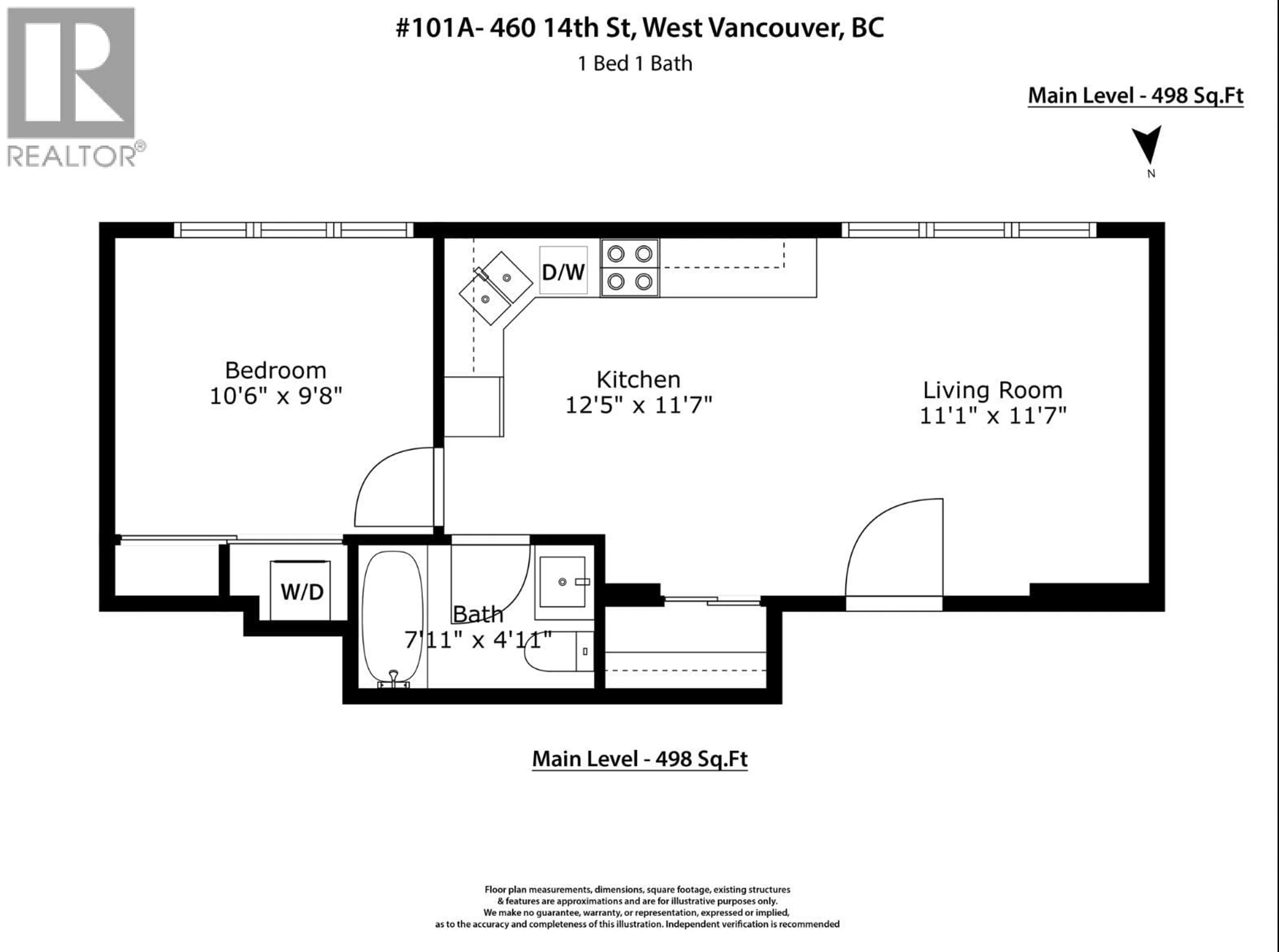 Floor plan for 101A - 460 14TH STREET, West Vancouver British Columbia V7T2W1