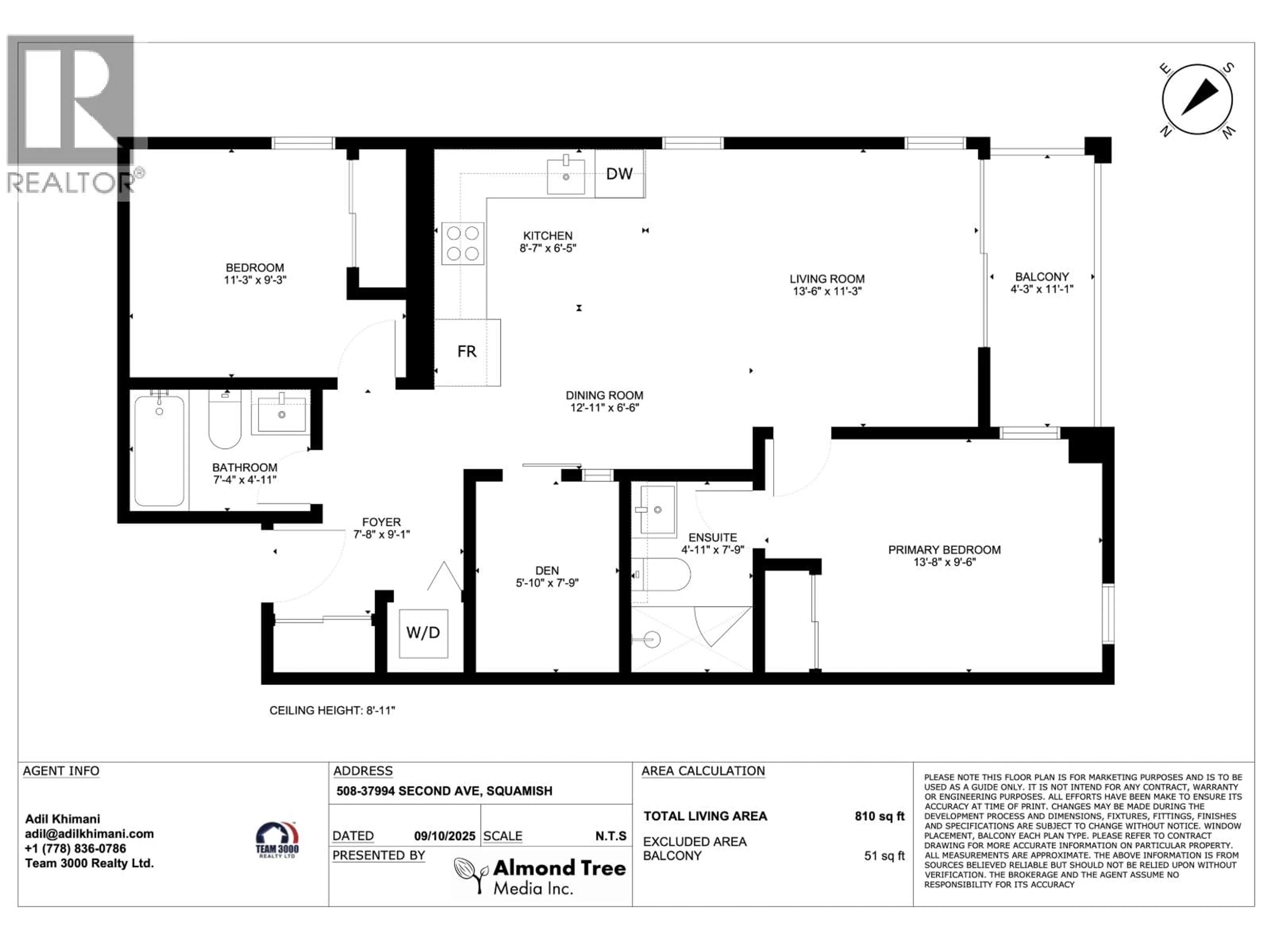 Floor plan for 508 - 37994 SECOND AVENUE, Squamish British Columbia V8B0C3