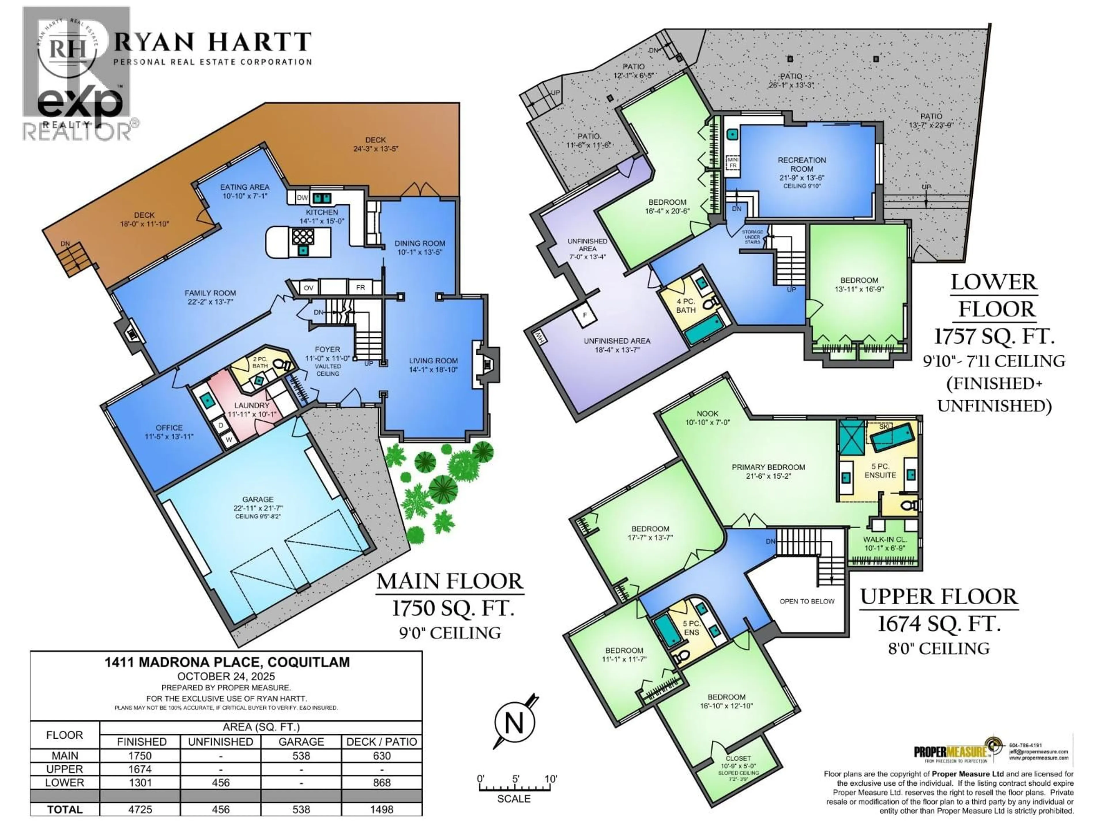 Floor plan for 1411 MADRONA PLACE, Coquitlam British Columbia V3E2S5