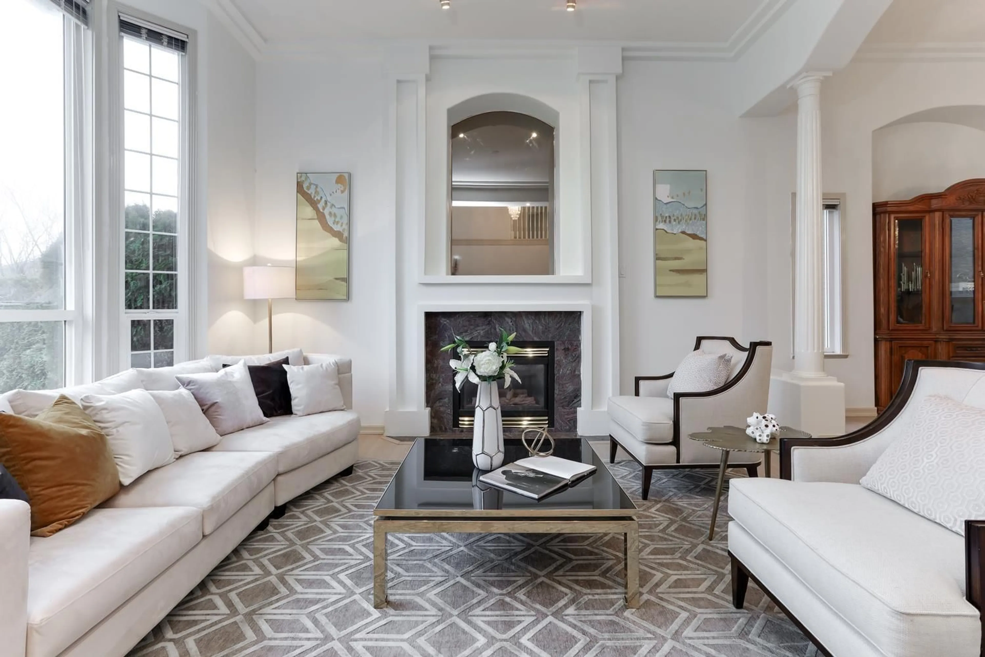 Living room with furniture, unknown for 17079 57 AVENUE, Surrey British Columbia V3S8M9