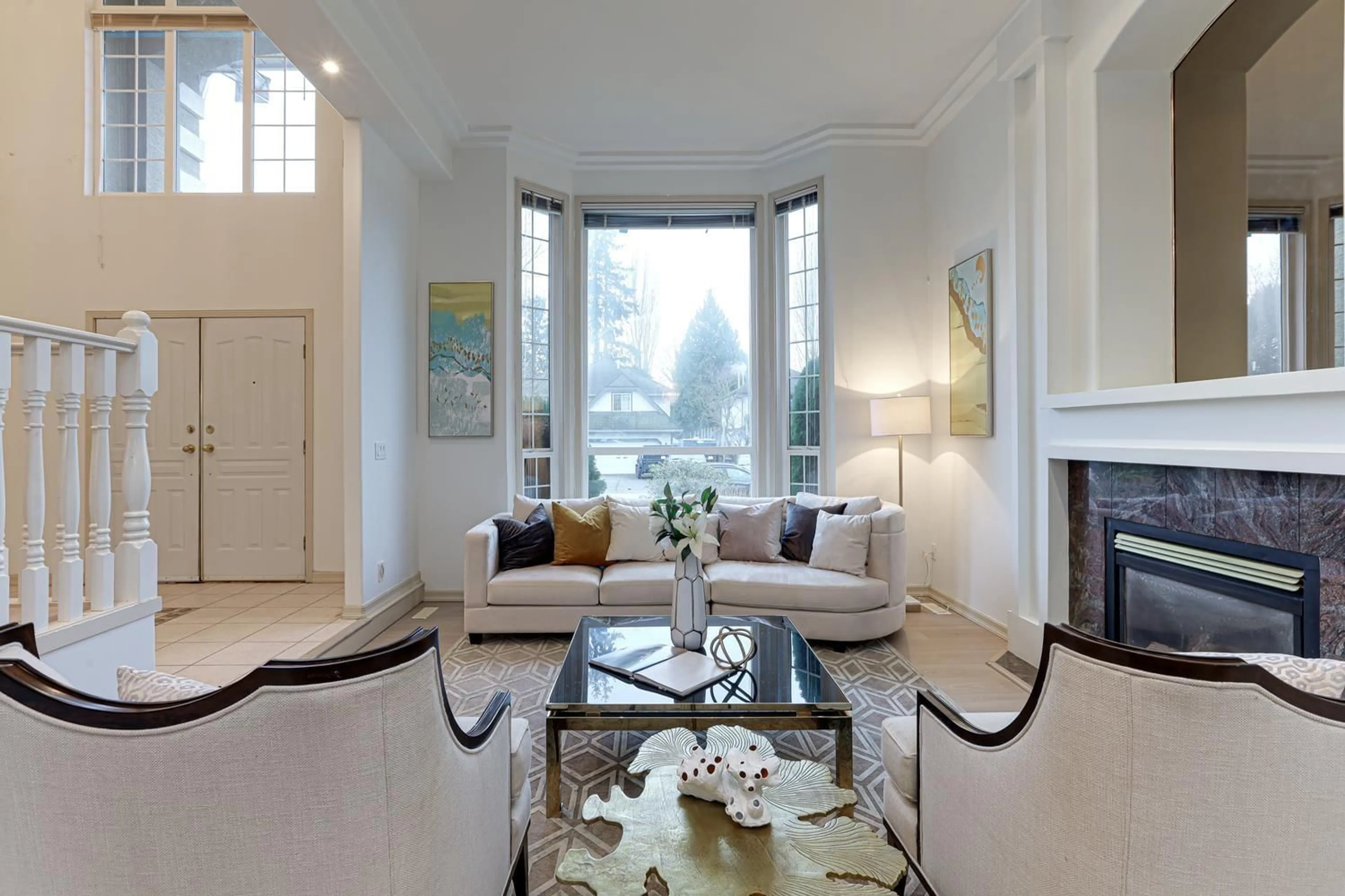 Living room with furniture, unknown for 17079 57 AVENUE, Surrey British Columbia V3S8M9