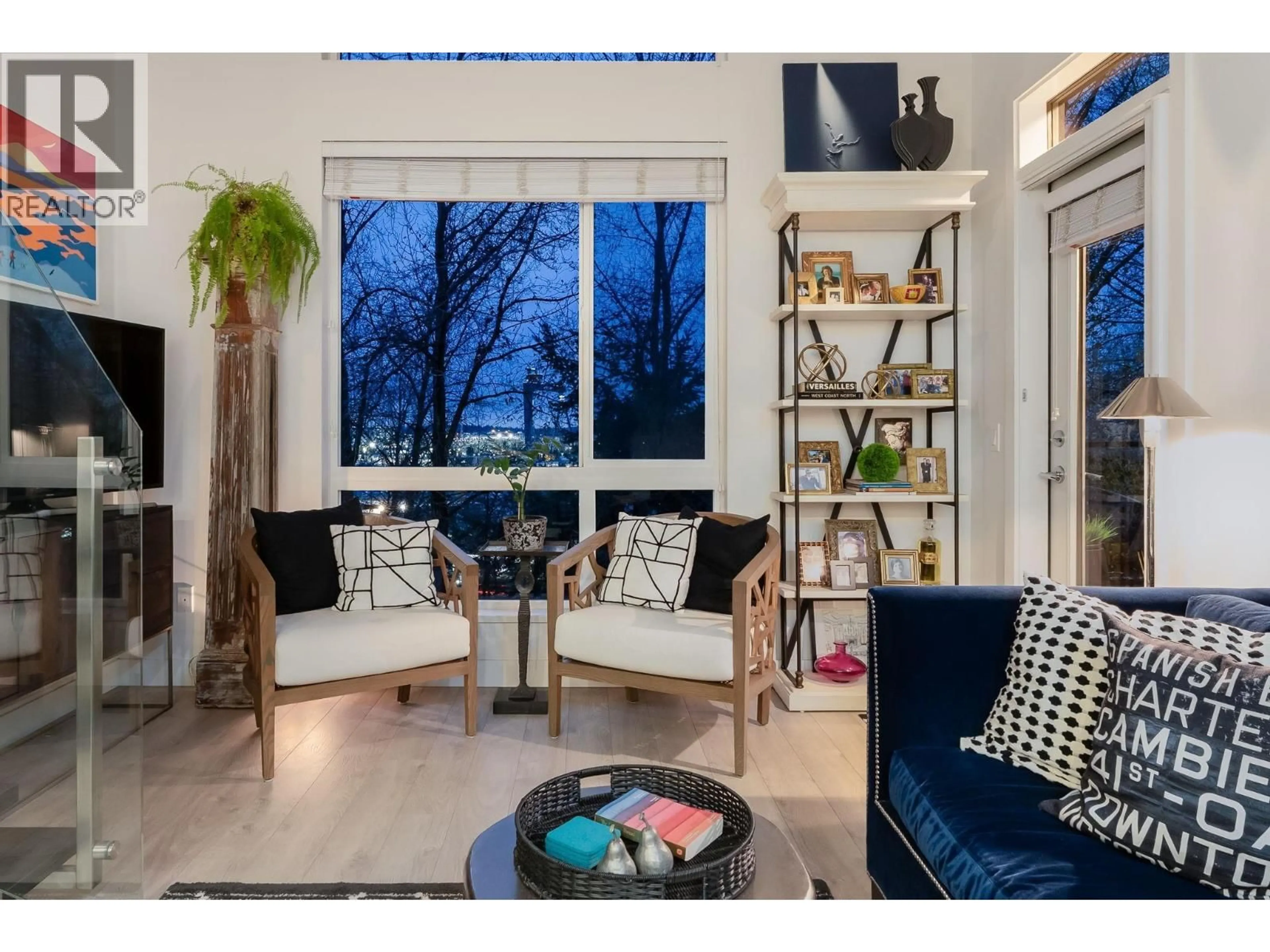 Living room with furniture, wood/laminate floor for 603 - 733 3RD STREET, North Vancouver British Columbia V7M0C8