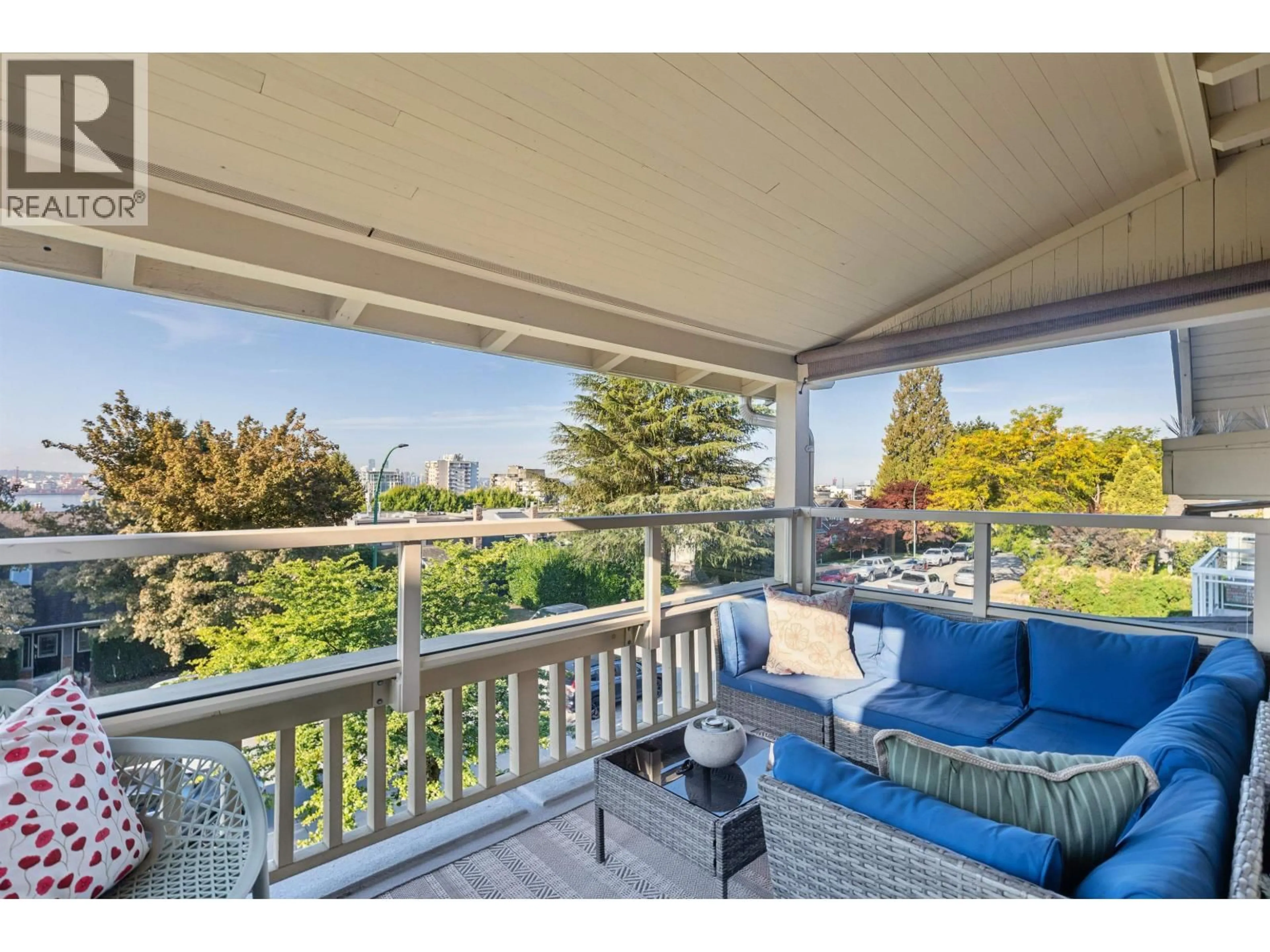Patio, water/lake/river/ocean view for 1 - 244 5TH STREET, North Vancouver British Columbia V7L1L7