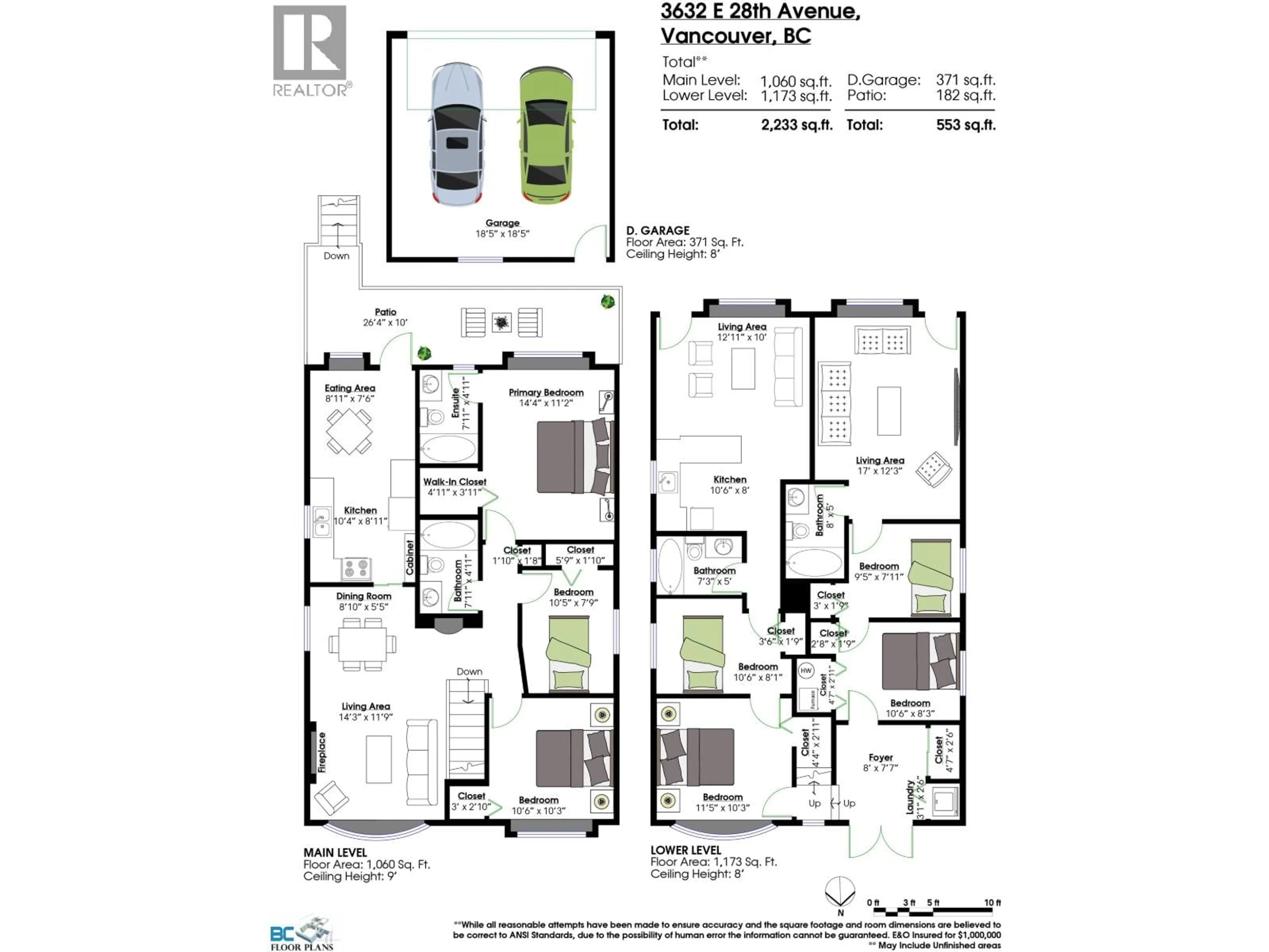 Floor plan for 3632 28TH AVENUE, Vancouver British Columbia V5R1T7