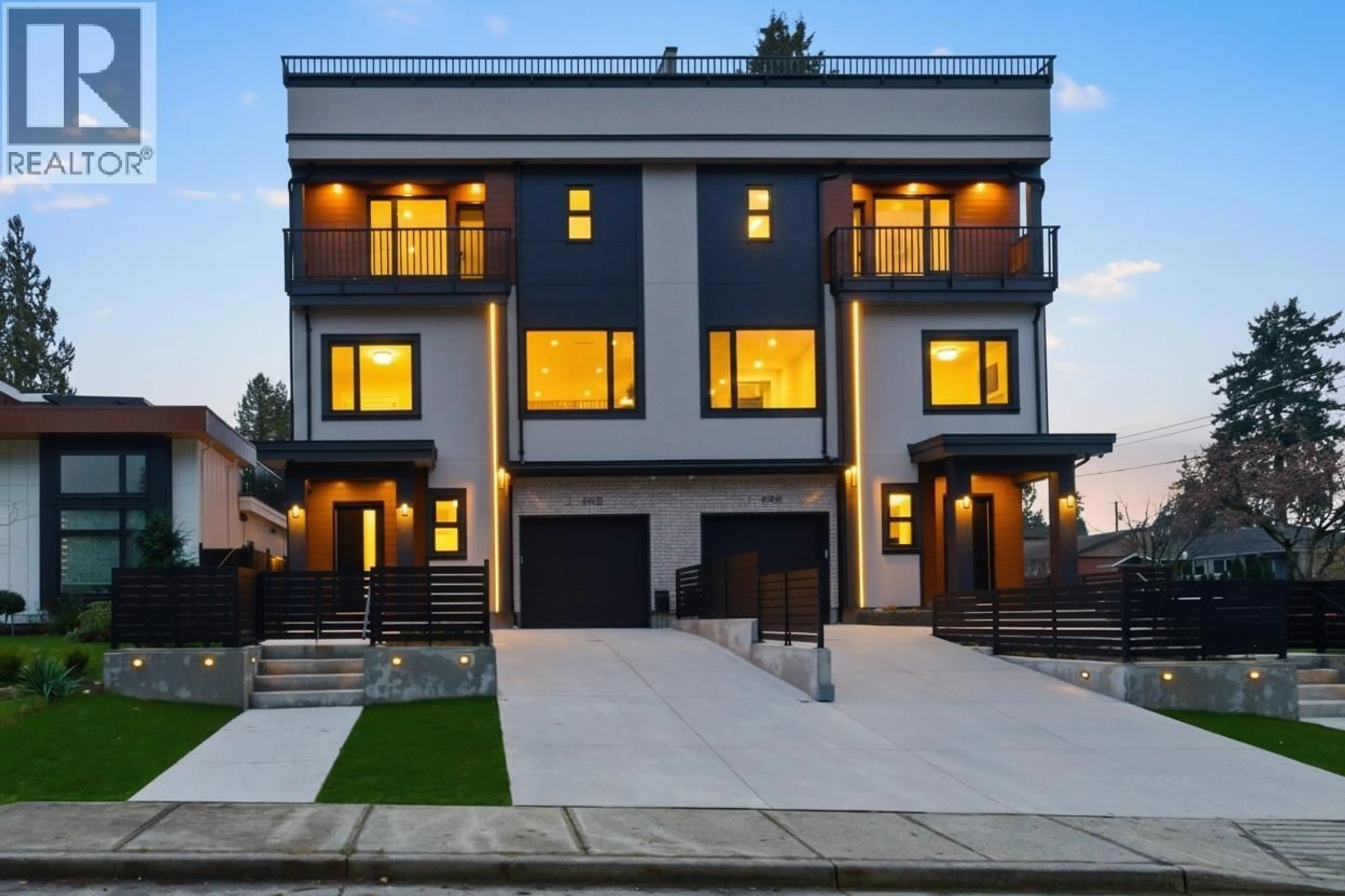 Home with brick exterior material, street for 2 - 8408 17TH AVENUE, Burnaby British Columbia V3N1N2