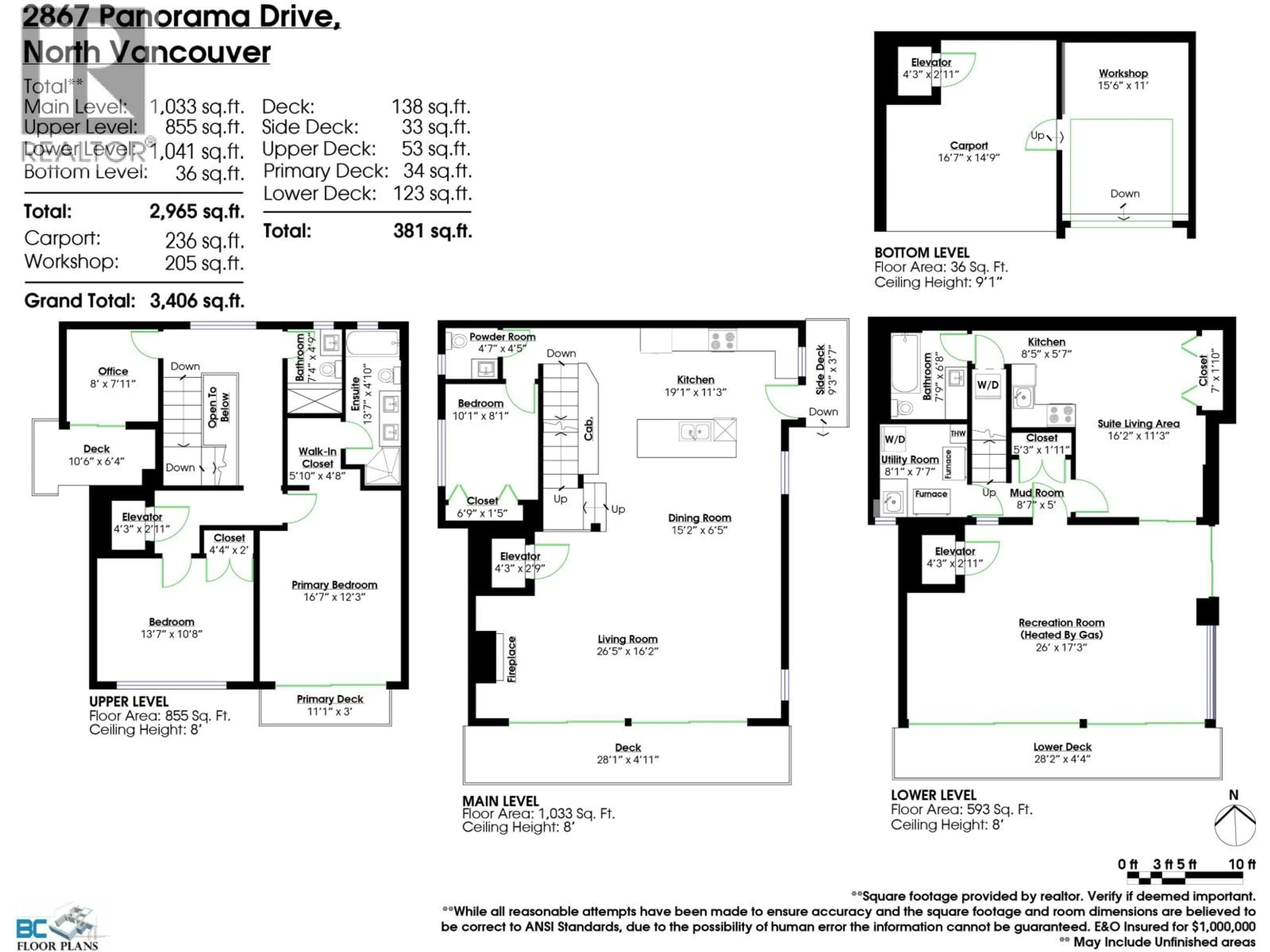 Floor plan for 2867 PANORAMA DRIVE, North Vancouver British Columbia V7G1V7