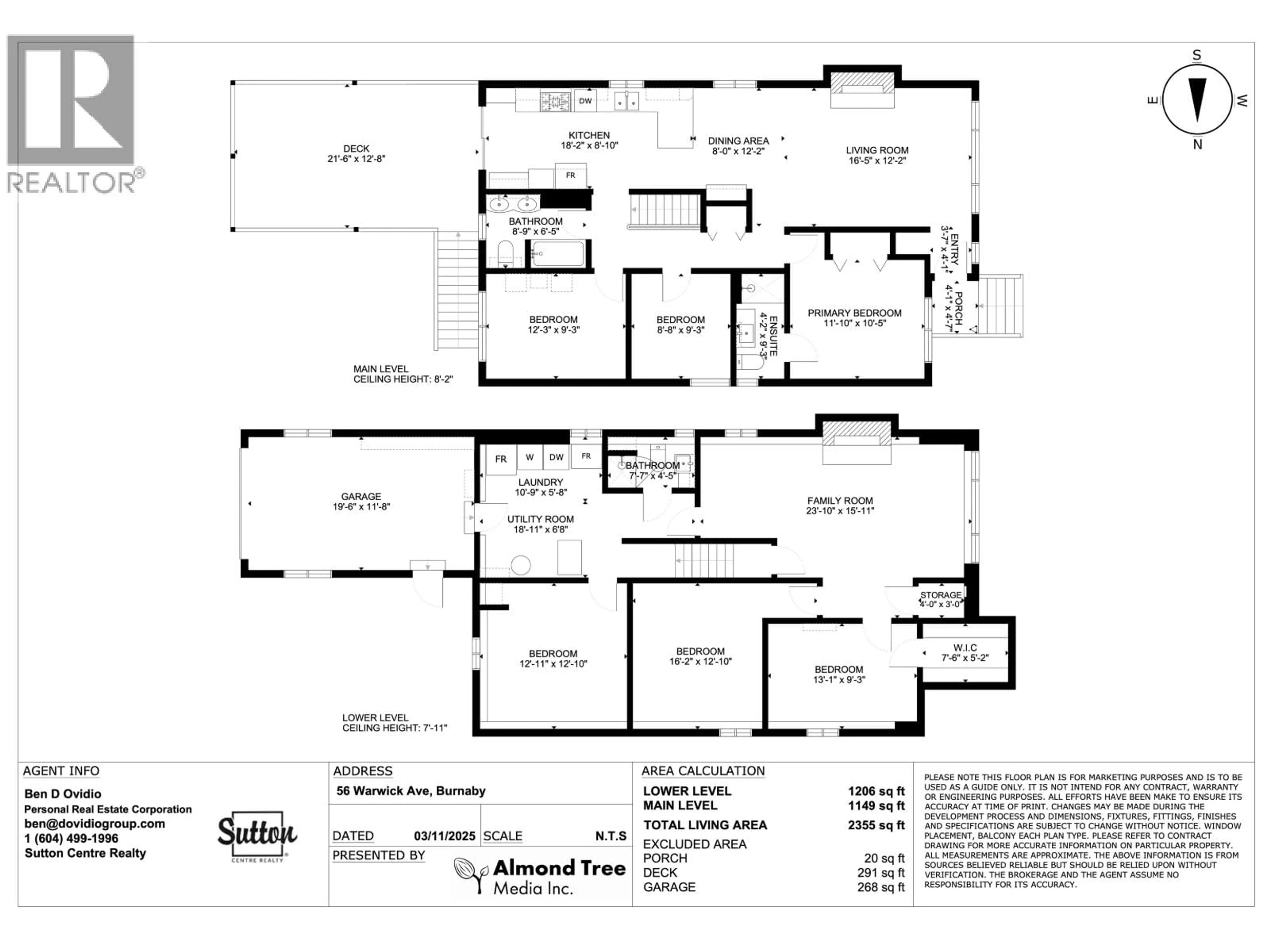 Floor plan for 56 WARWICK AVENUE, Burnaby British Columbia V5B3X3