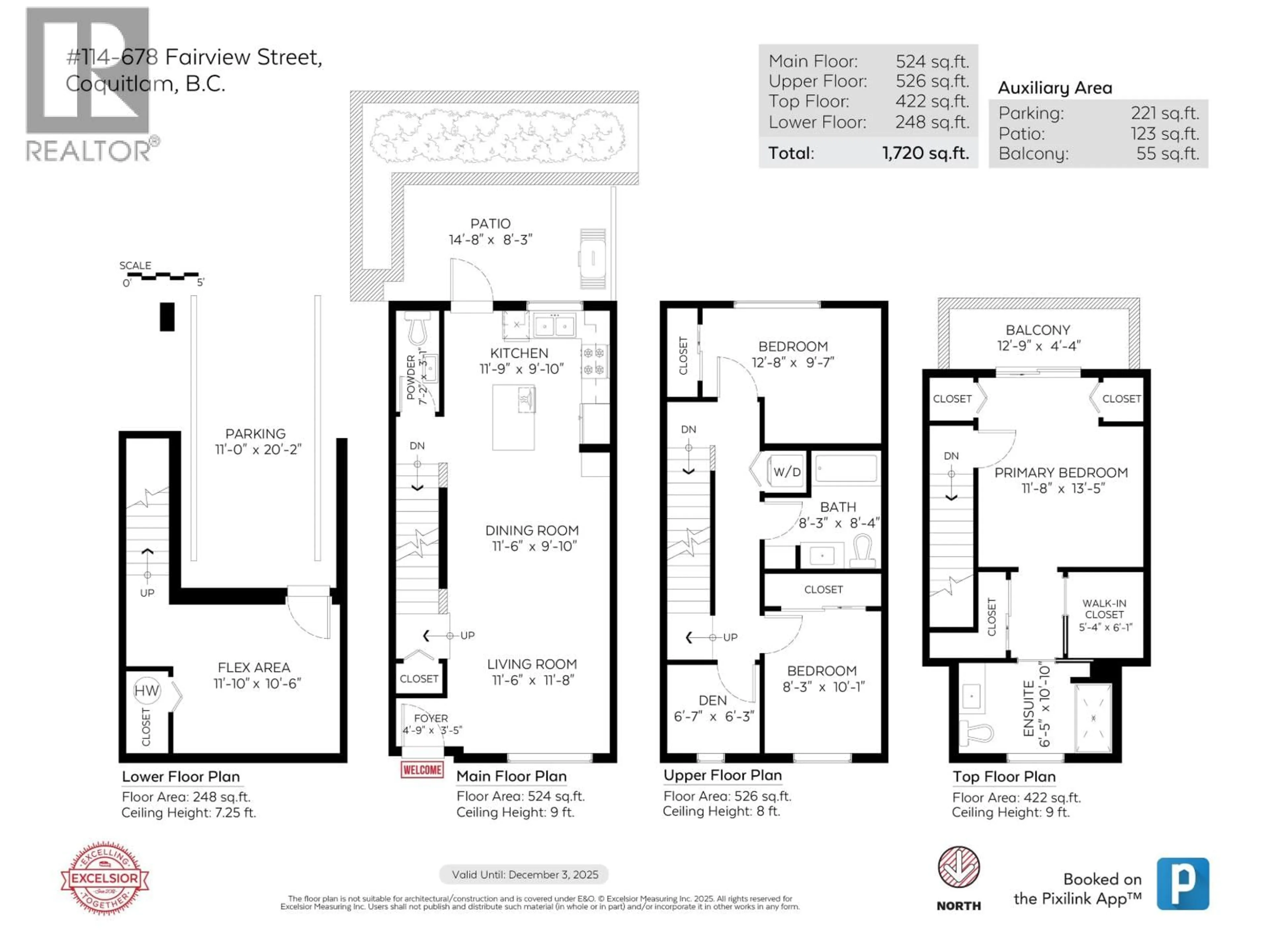 Floor plan for 114 - 678 FAIRVIEW STREET, Coquitlam British Columbia V3J0N1
