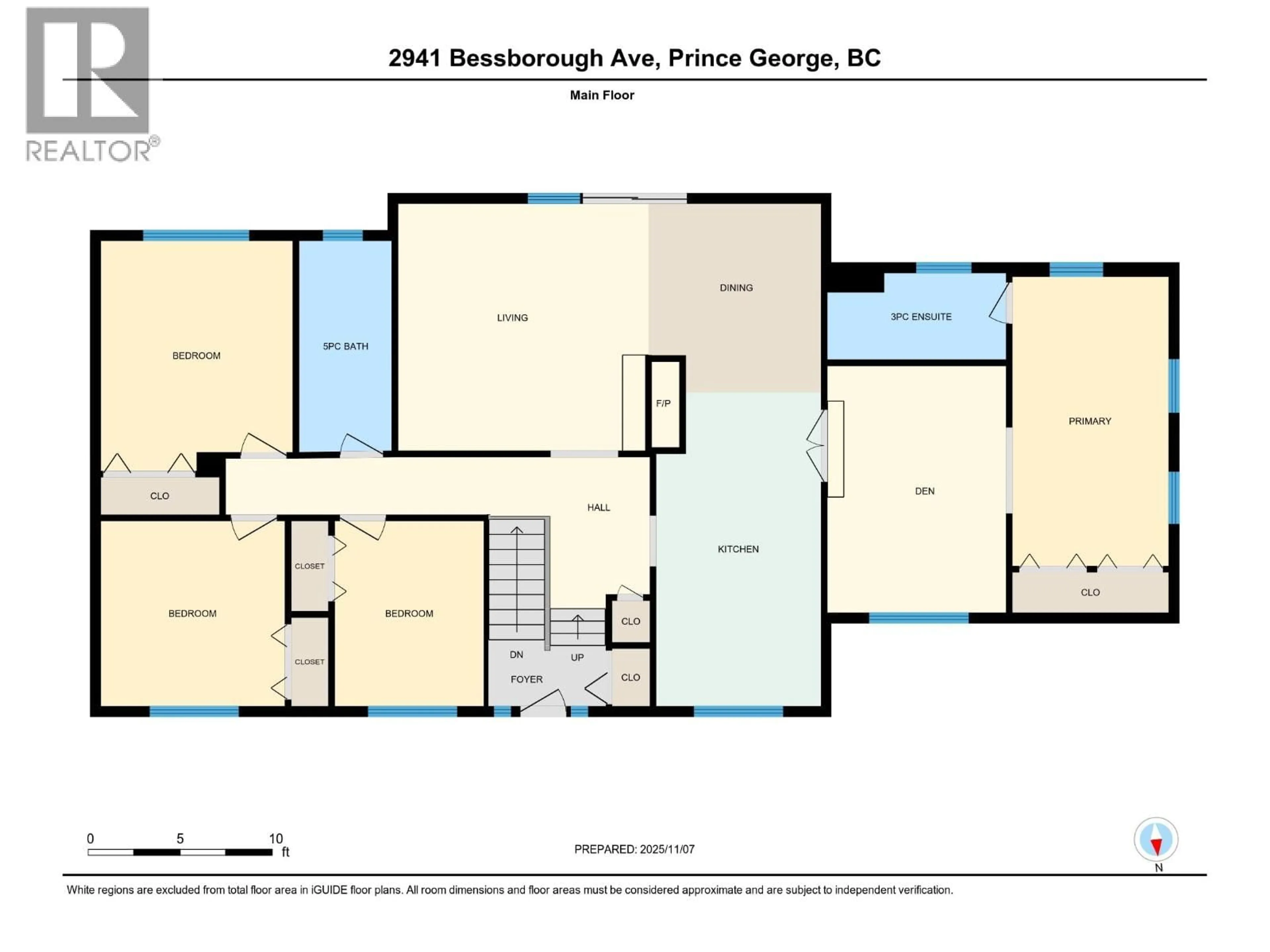 Floor plan for 2941 BESSBOROUGH AVENUE, Prince George British Columbia V2N1H5