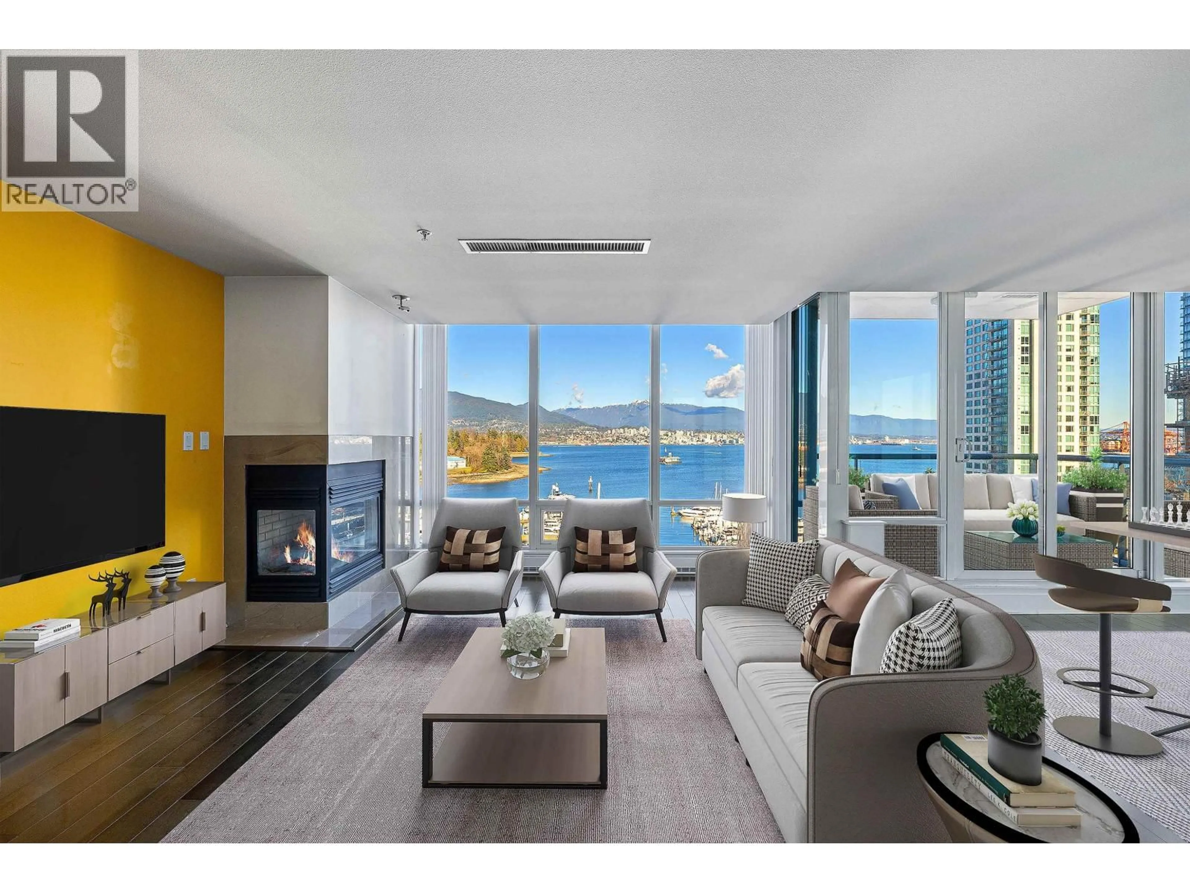 Living room with furniture, unknown for 1002 - 499 BROUGHTON STREET, Vancouver British Columbia V6G3K1