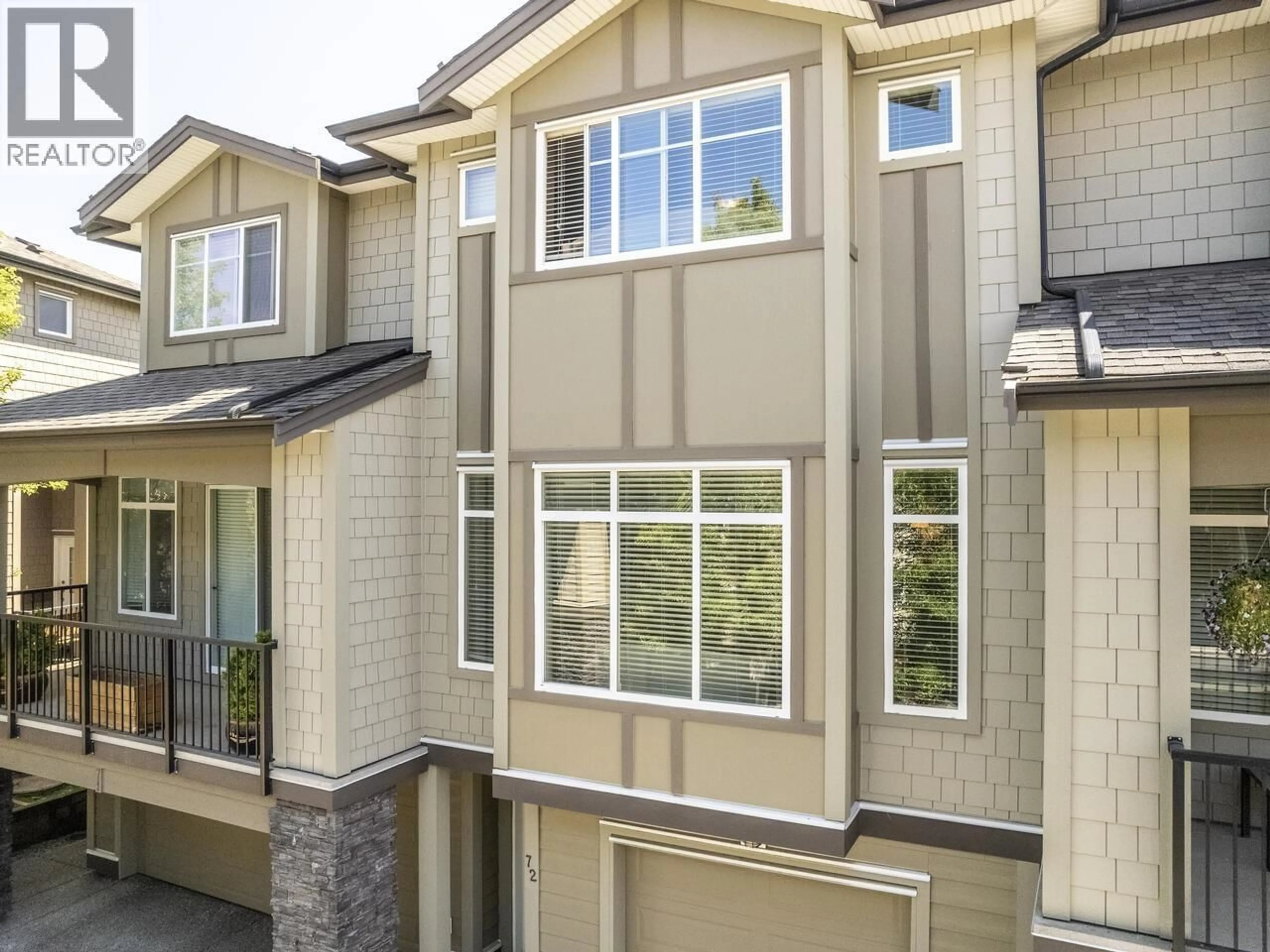 Home with vinyl exterior material, street for 72 - 22865 TELOSKY AVENUE, Maple Ridge British Columbia V2X8Z9