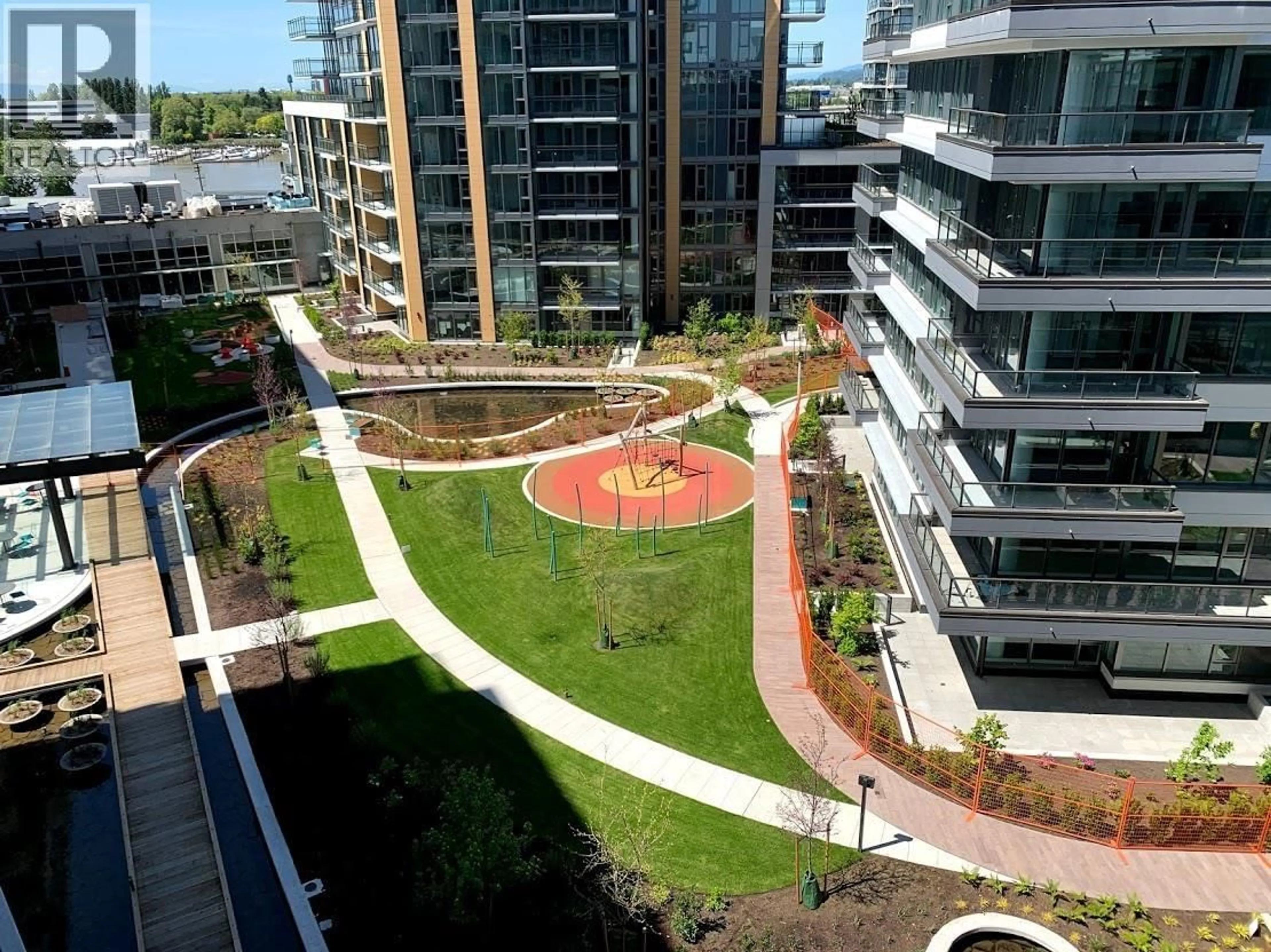 A pic from outside/outdoor area/front of a property/back of a property/a pic from drone, city buildings view from balcony for 903 - 3331 NO. 3 ROAD, Richmond British Columbia V6X2B6
