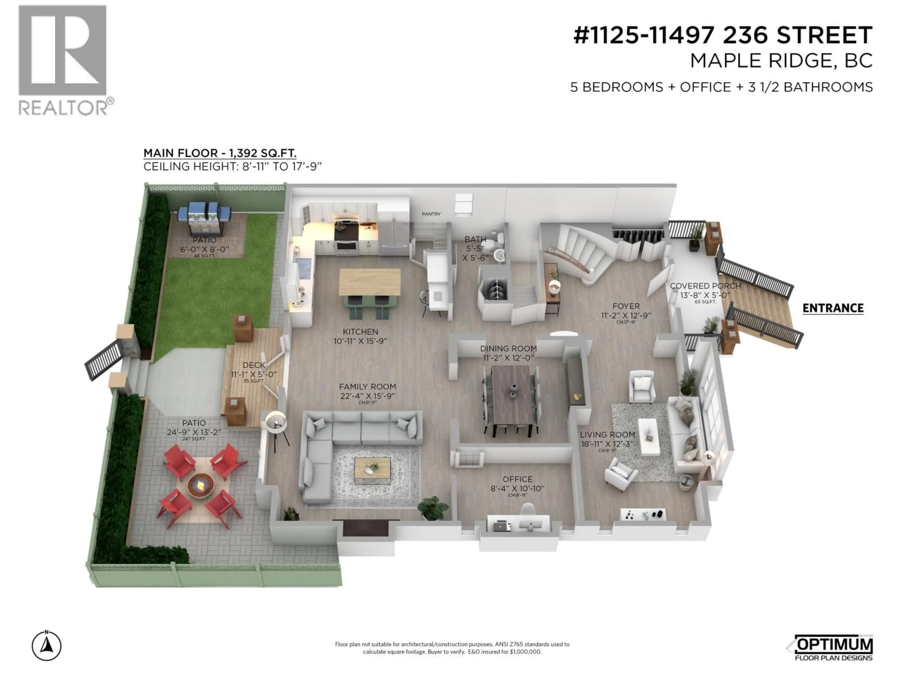 Floor plan for 1125 - 11497 236 STREET, Maple Ridge British Columbia V2W2E8