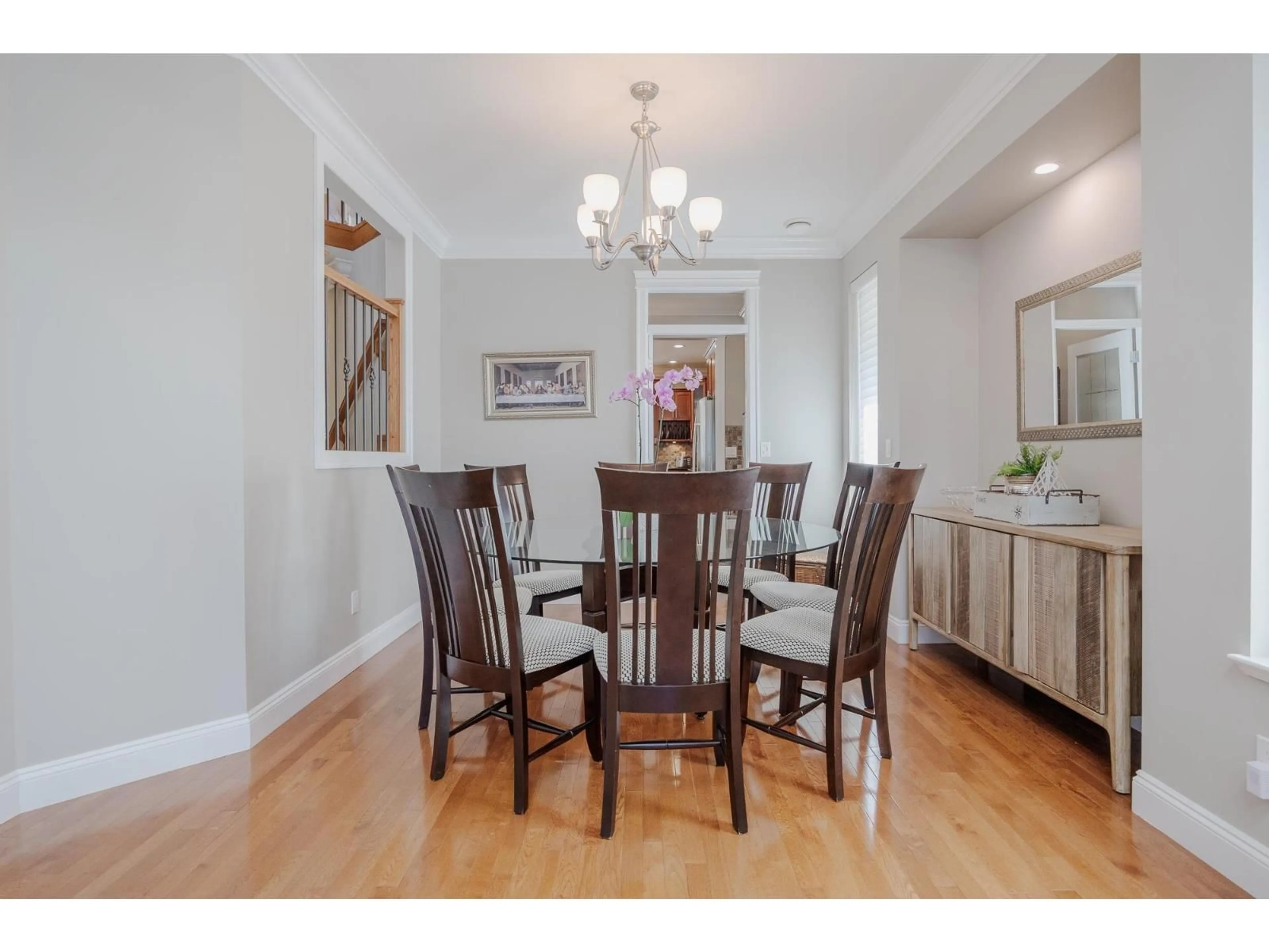 Dining room, wood/laminate floor for 6648 181 STREET, Surrey British Columbia V3S9A2
