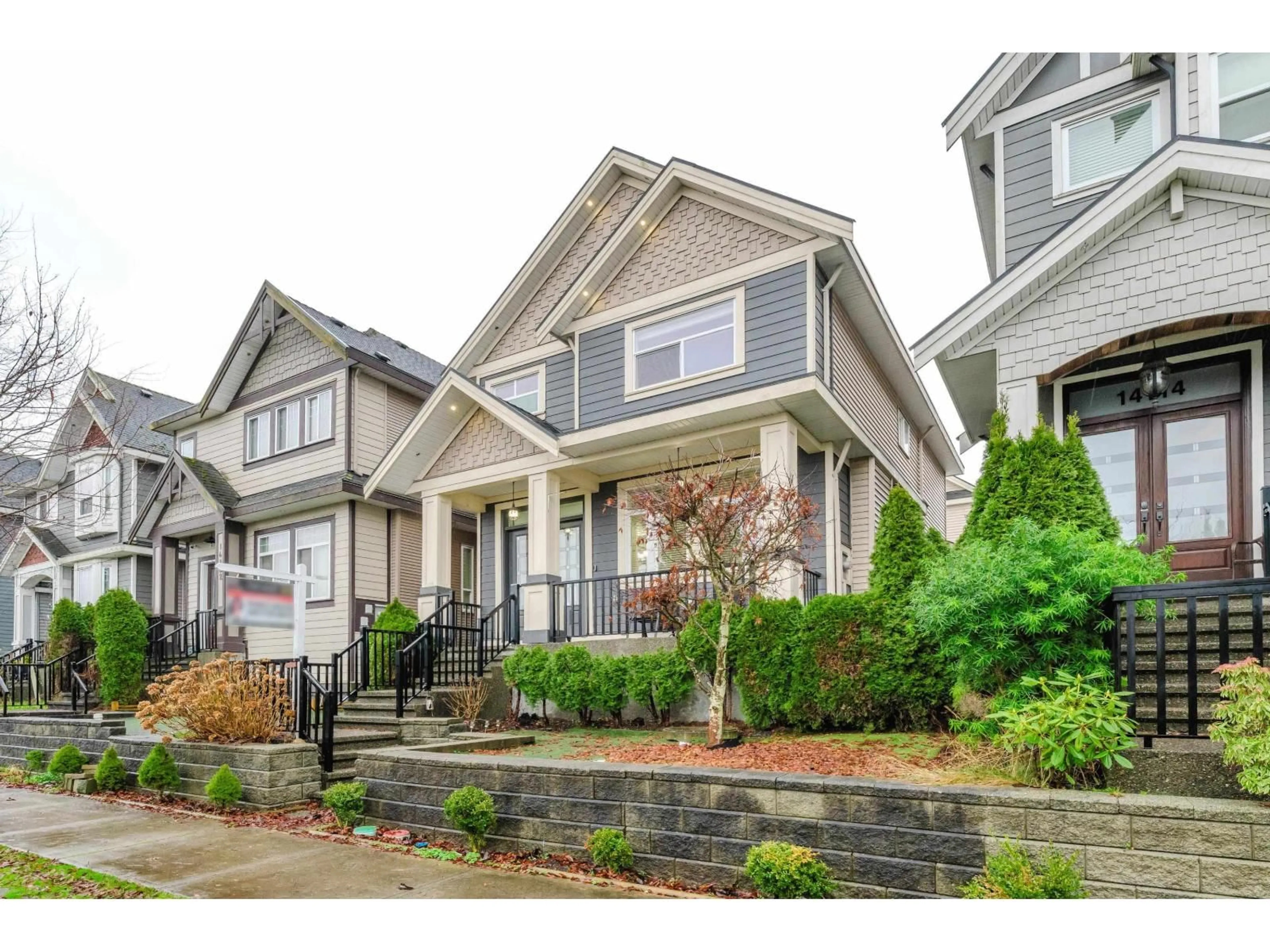 Home with vinyl exterior material, street for 14118 60A AVENUE, Surrey British Columbia V3X0G1