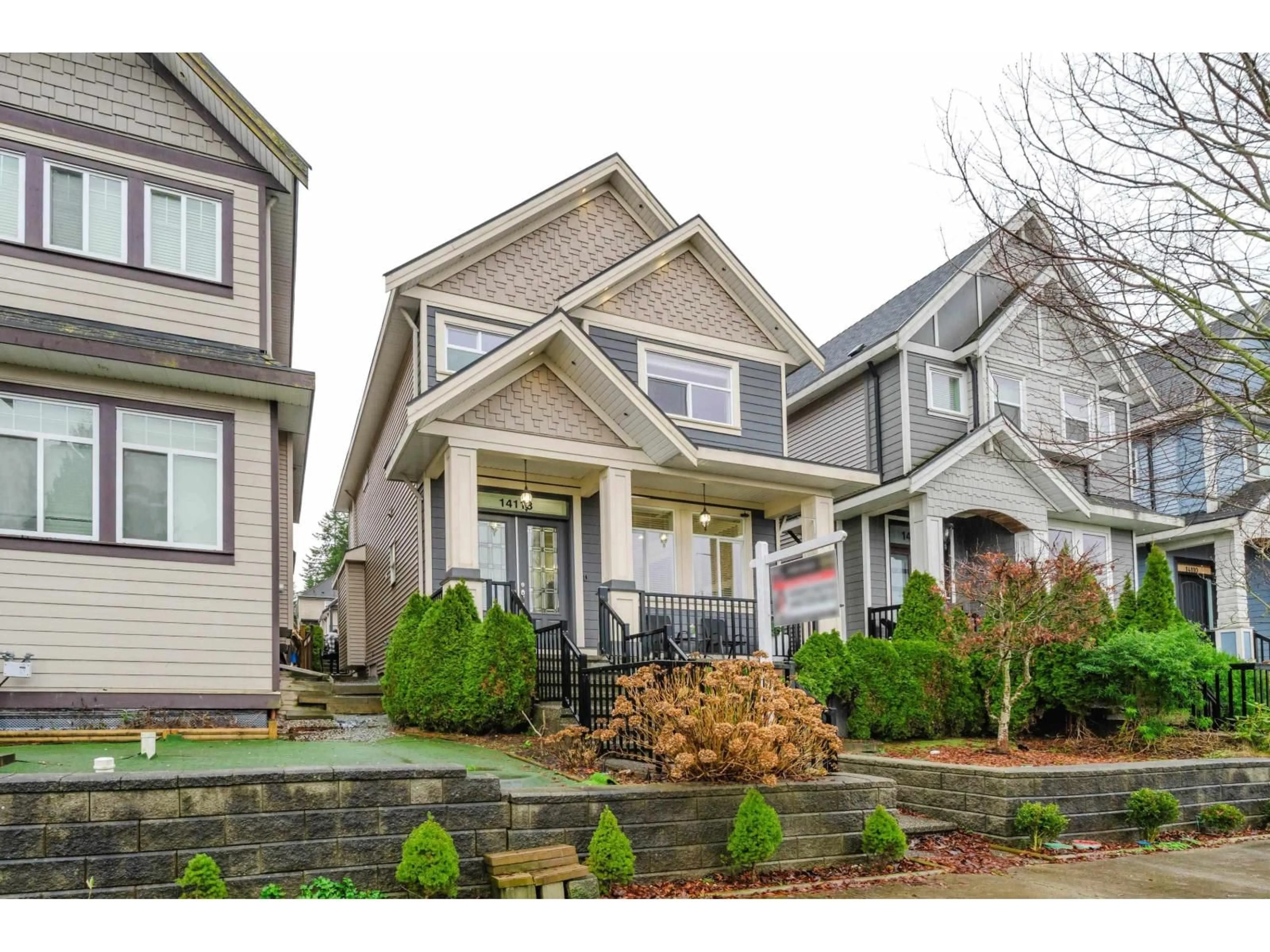 Home with vinyl exterior material, street for 14118 60A AVENUE, Surrey British Columbia V3X0G1