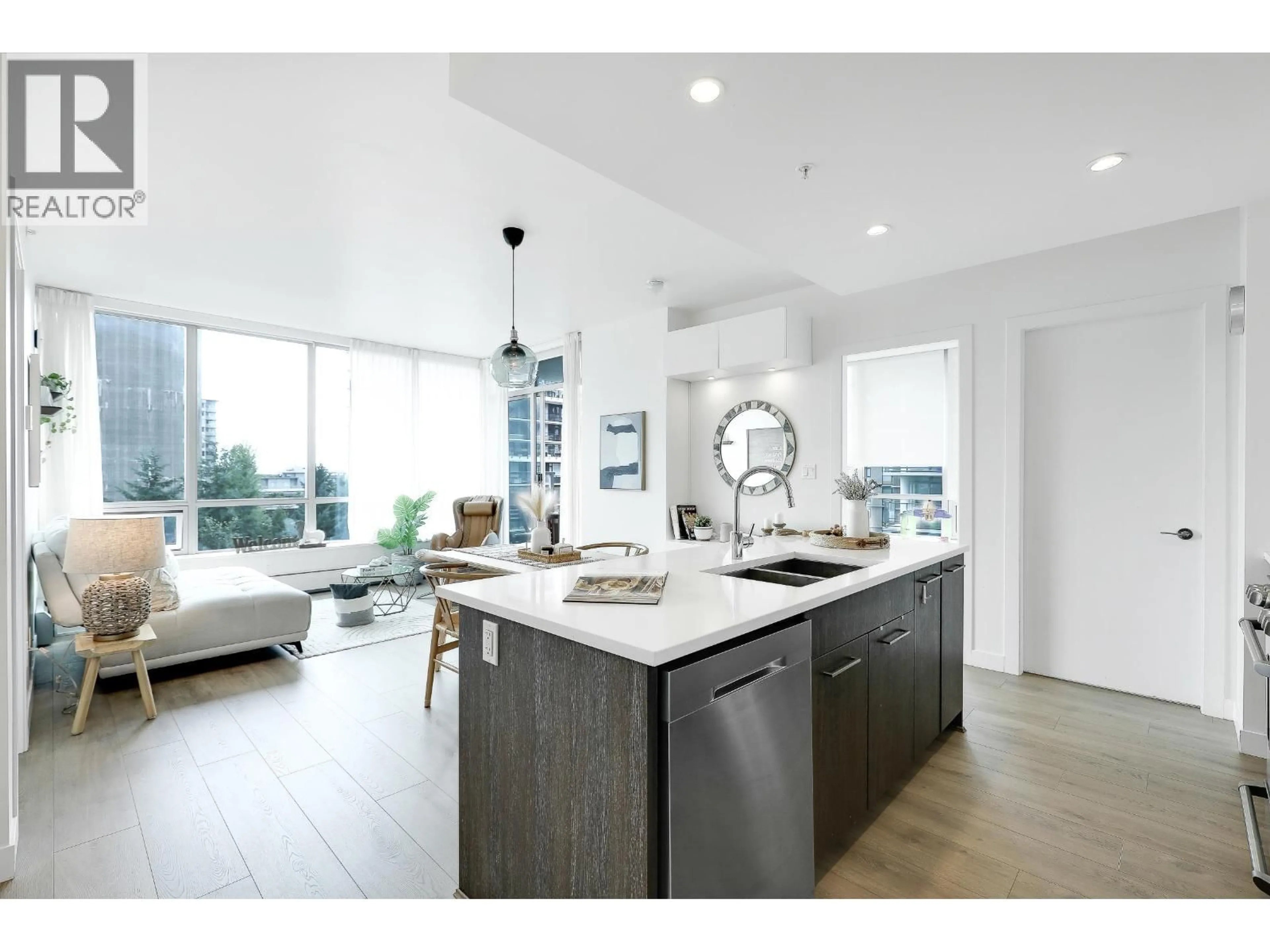 Open concept kitchen, unknown for 803 - 9060 UNIVERSITY CRESCENT, Burnaby British Columbia V5A0E1