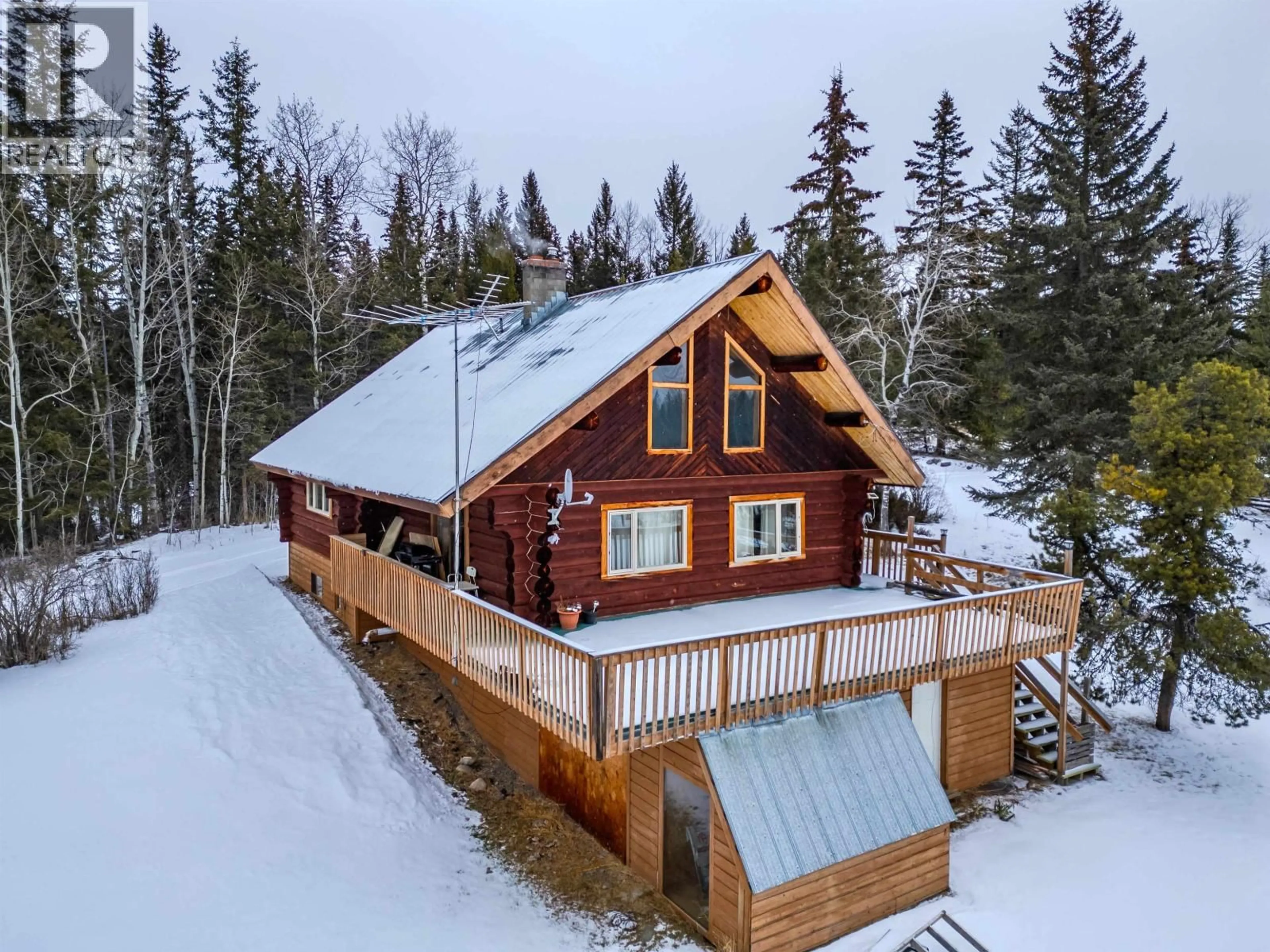 A pic from outside/outdoor area/front of a property/back of a property/a pic from drone, unknown for 3074 SPOUT LAKE ROAD, Lac La Hache British Columbia V0K1T0