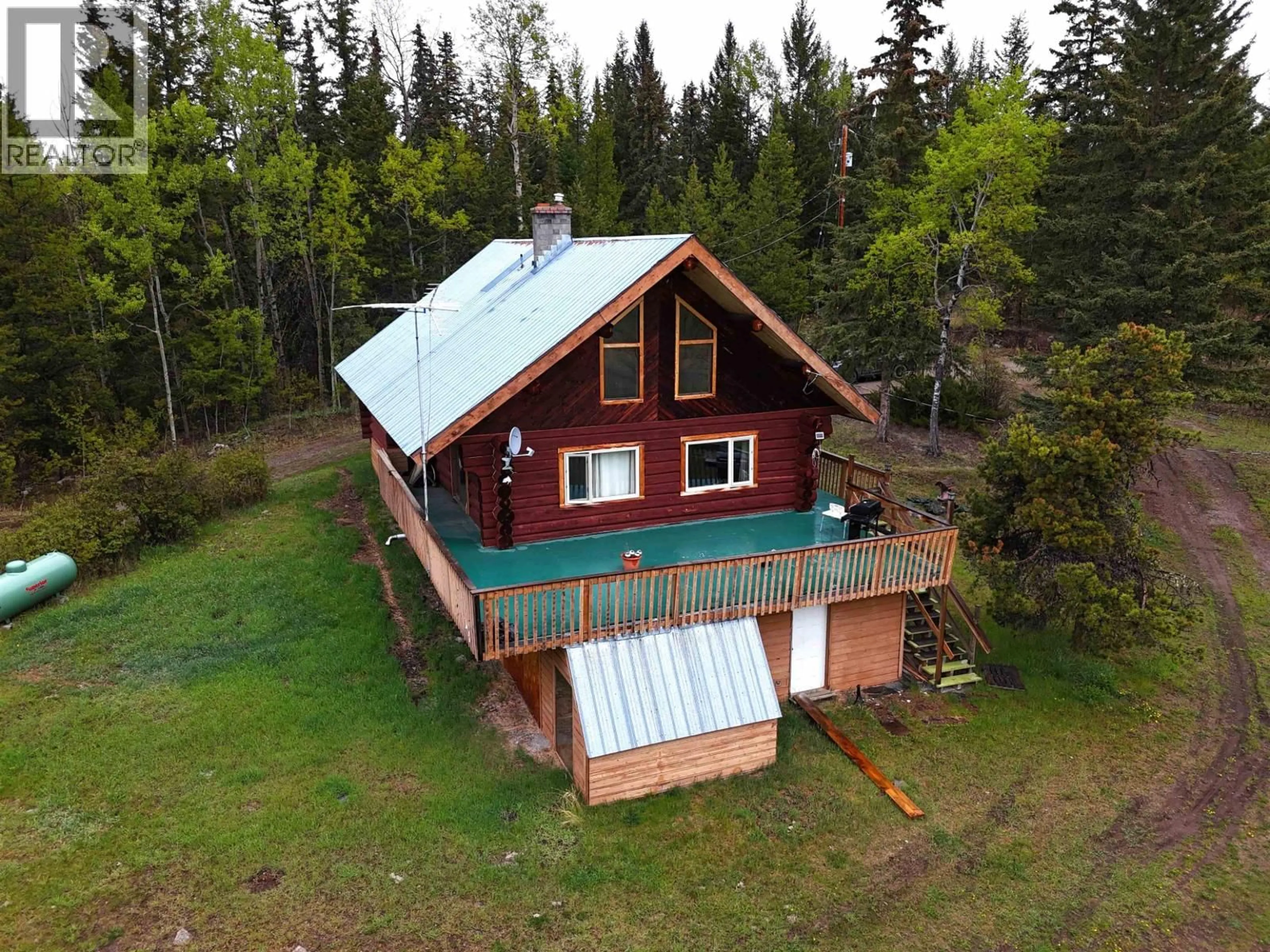 A pic from outside/outdoor area/front of a property/back of a property/a pic from drone, building for 3074 SPOUT LAKE ROAD, Lac La Hache British Columbia V0K1T0