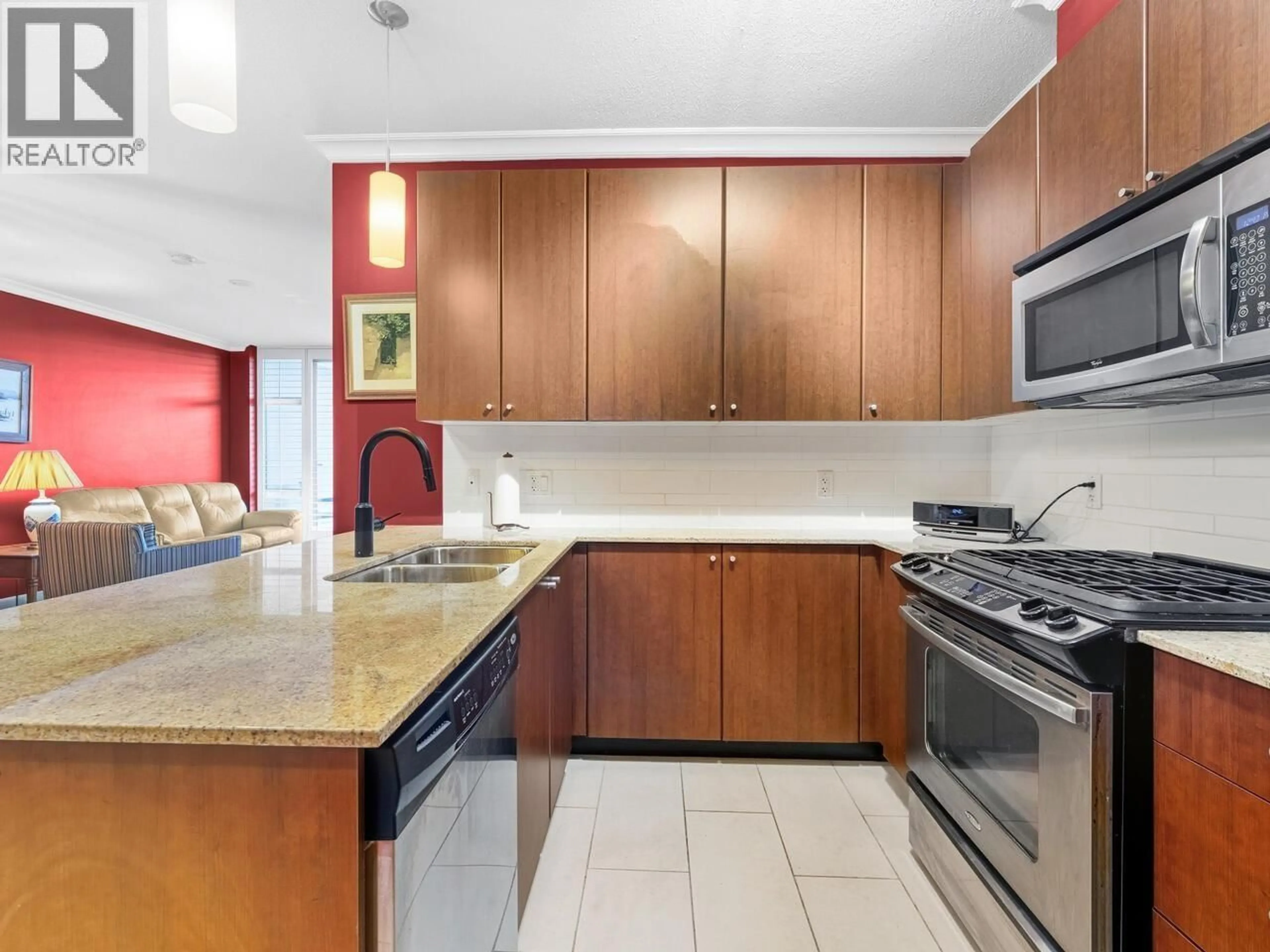 Standard kitchen, ceramic/tile floor for 403 - 280 ROSS DRIVE, New Westminster British Columbia V3L0C2