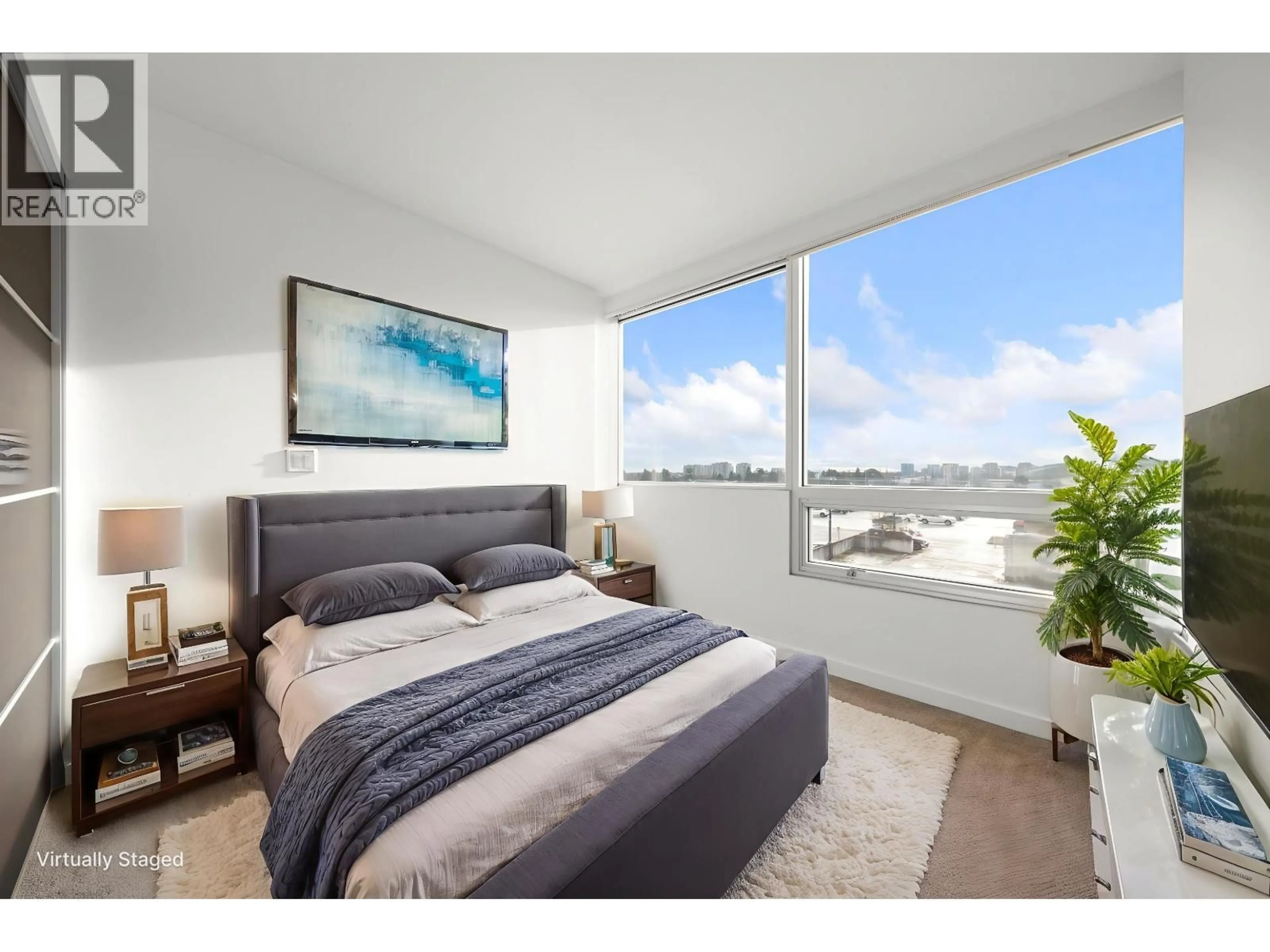 Bedroom with bed, unknown for 725 - 8080 CAMBIE ROAD, Richmond British Columbia V6X0C1