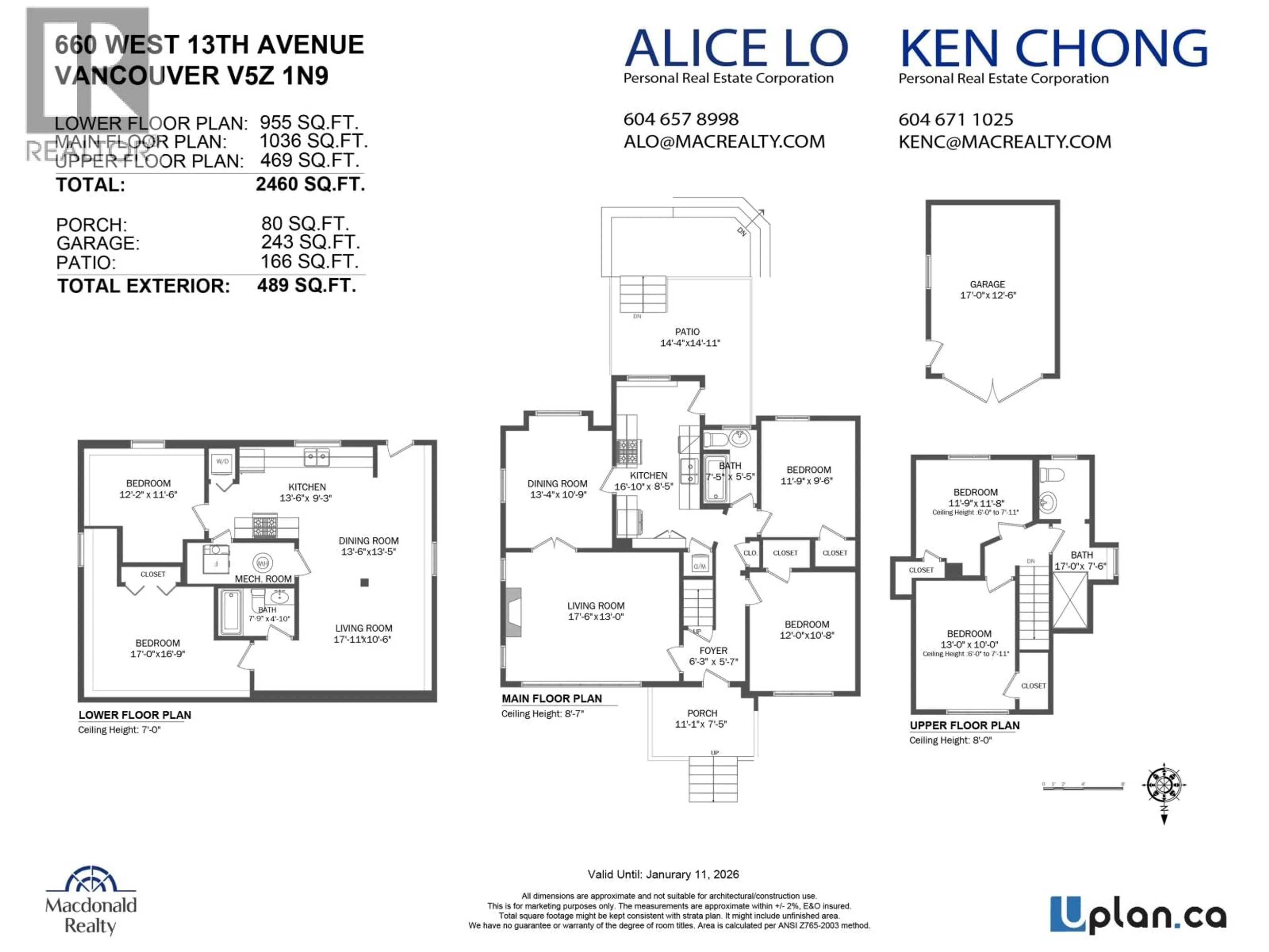Floor plan for 660 13TH AVENUE, Vancouver British Columbia V5N1N9