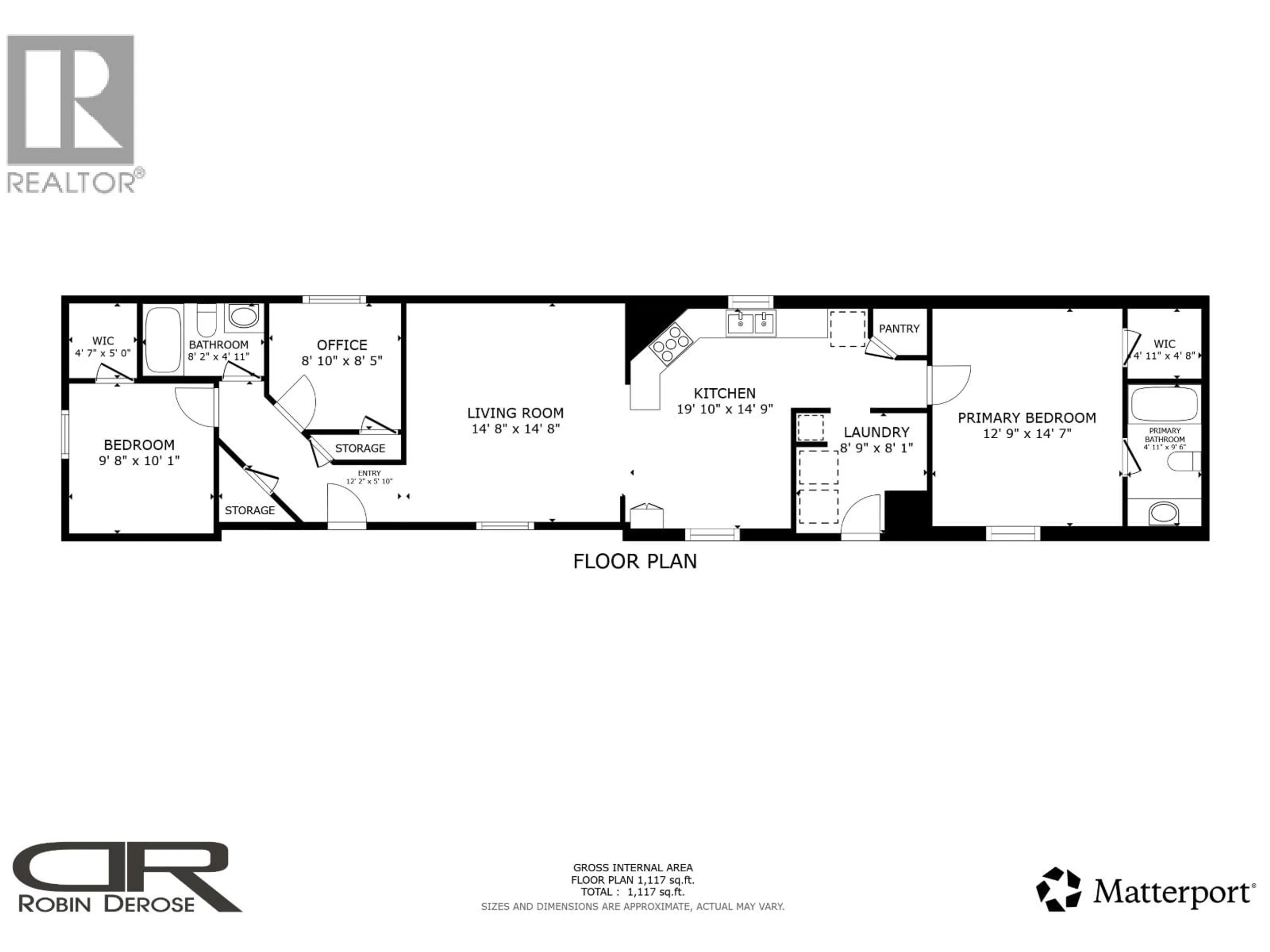 Floor plan for 8125 85A AVENUE, Fort St. John British Columbia V1J0H7