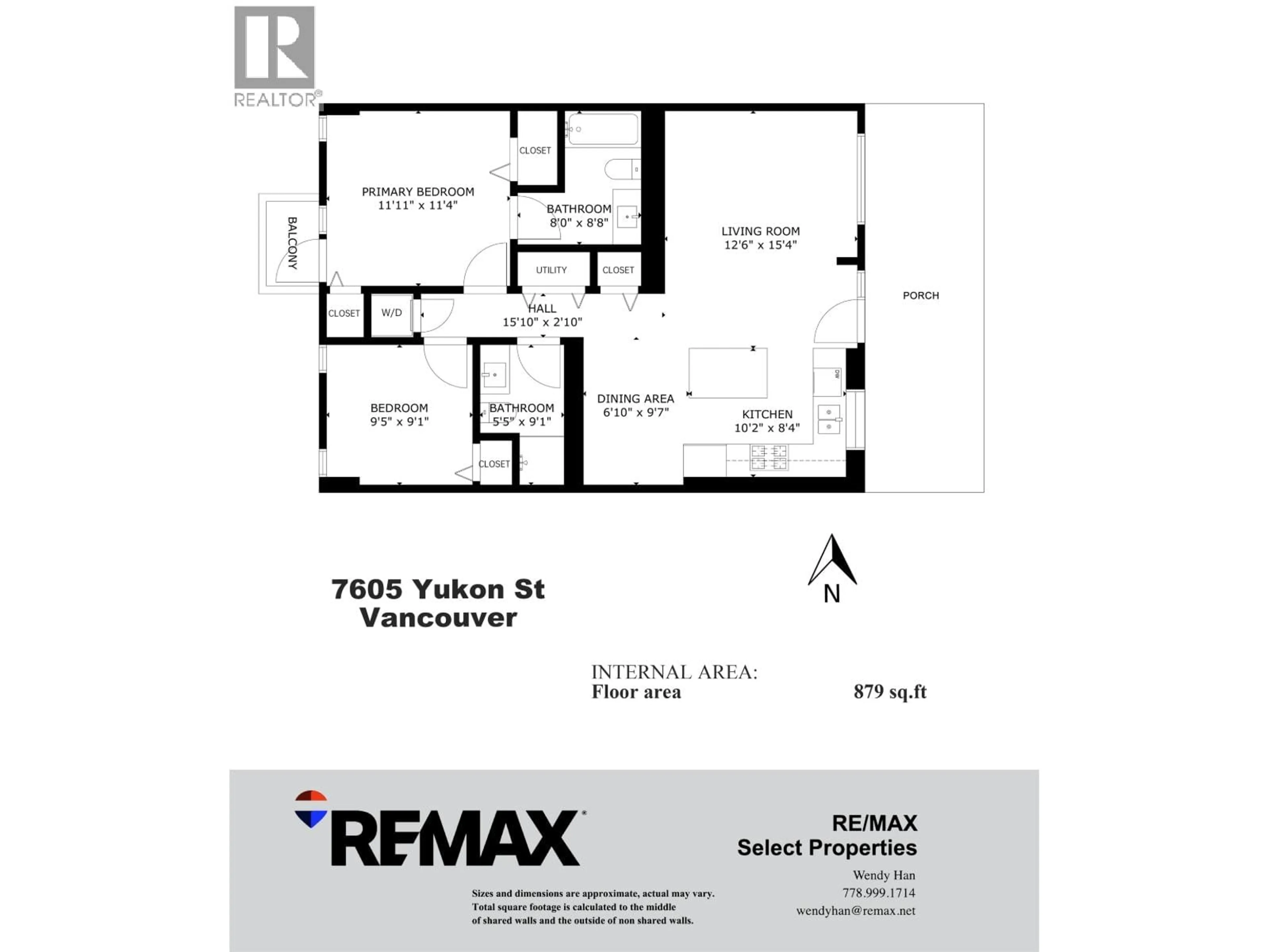 Floor plan for 7605 YUKON STREET, Vancouver British Columbia V5X2Y4