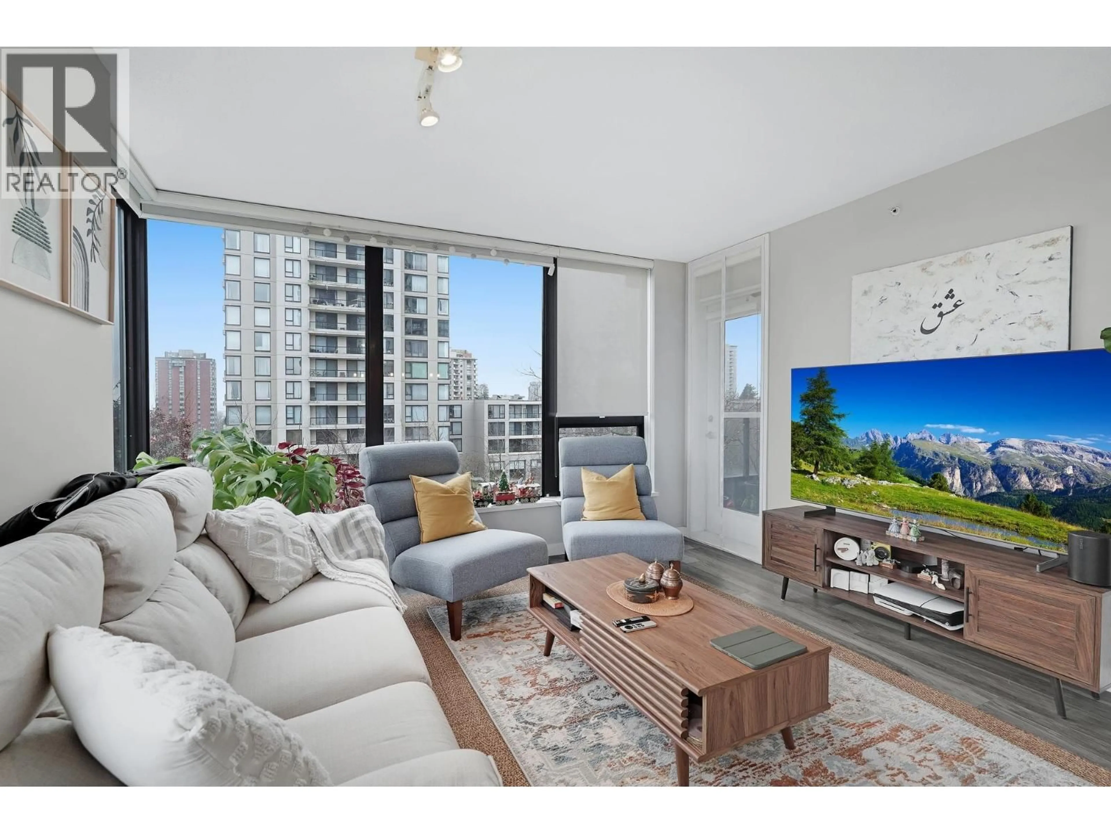 Living room with furniture, unknown for 508 - 7178 COLLIER STREET, Burnaby British Columbia V5E4N7