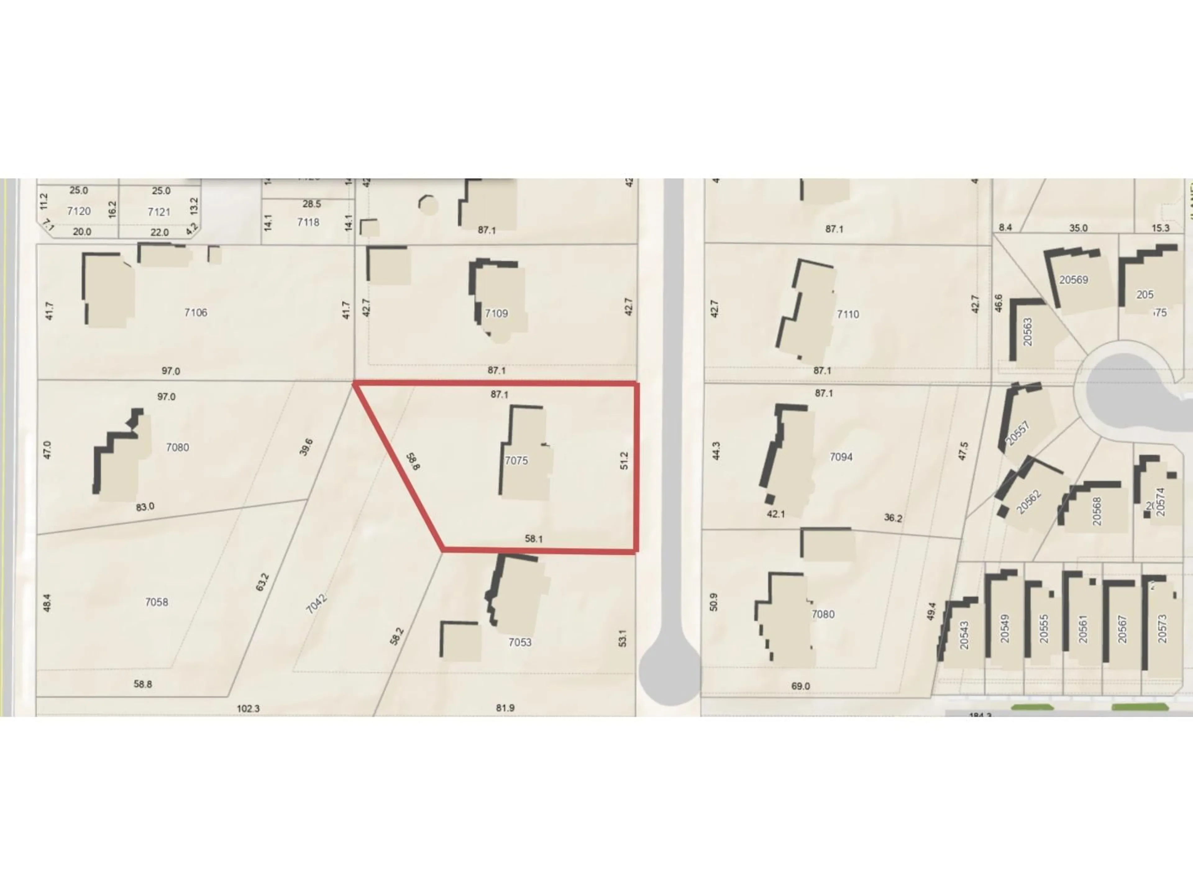Picture of a map for 7075 205 STREET, Langley British Columbia V2Y1T1