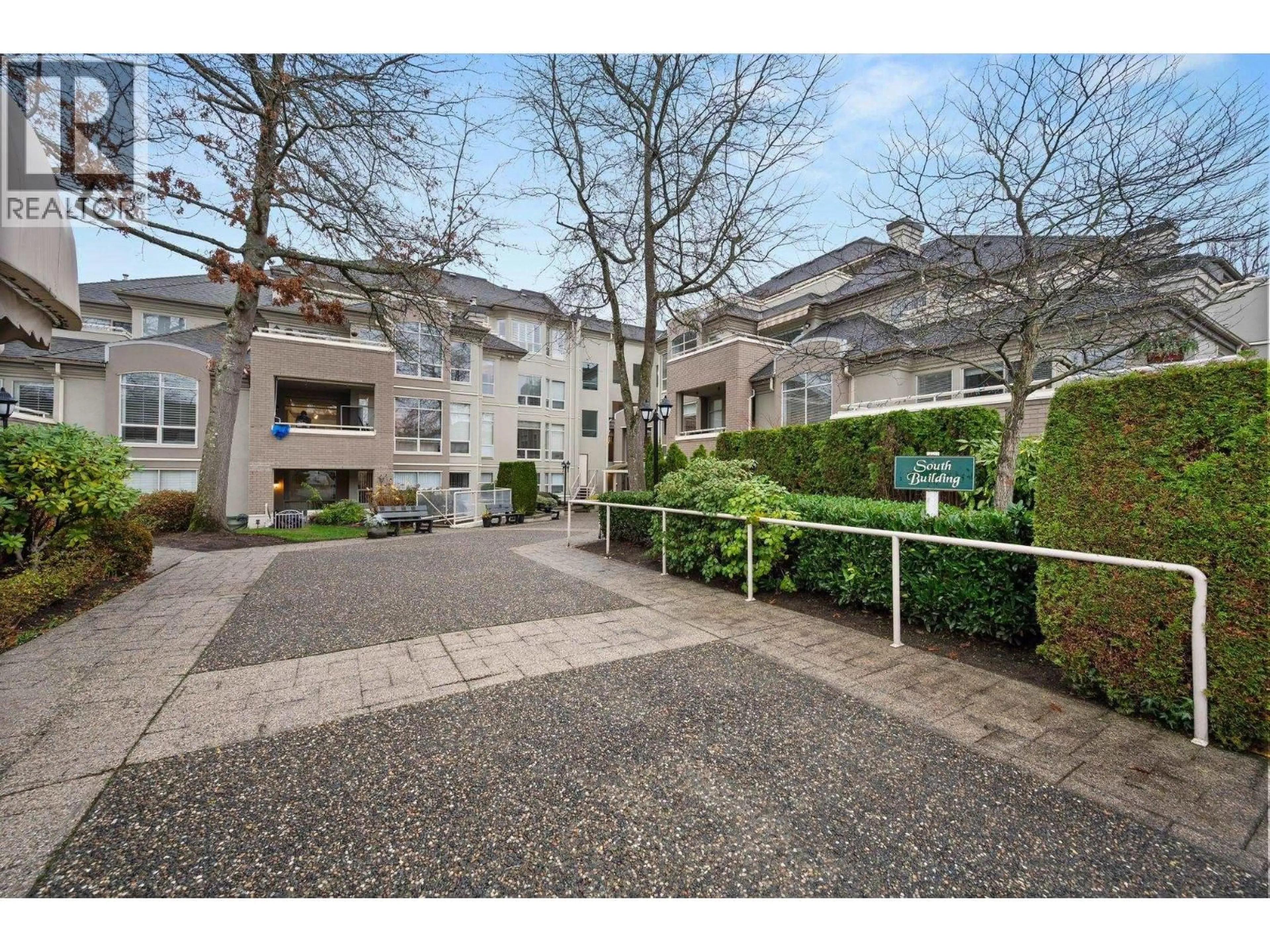 A pic from outside/outdoor area/front of a property/back of a property/a pic from drone, street for 401S - 1100 56 STREET, Delta British Columbia V4L2N2