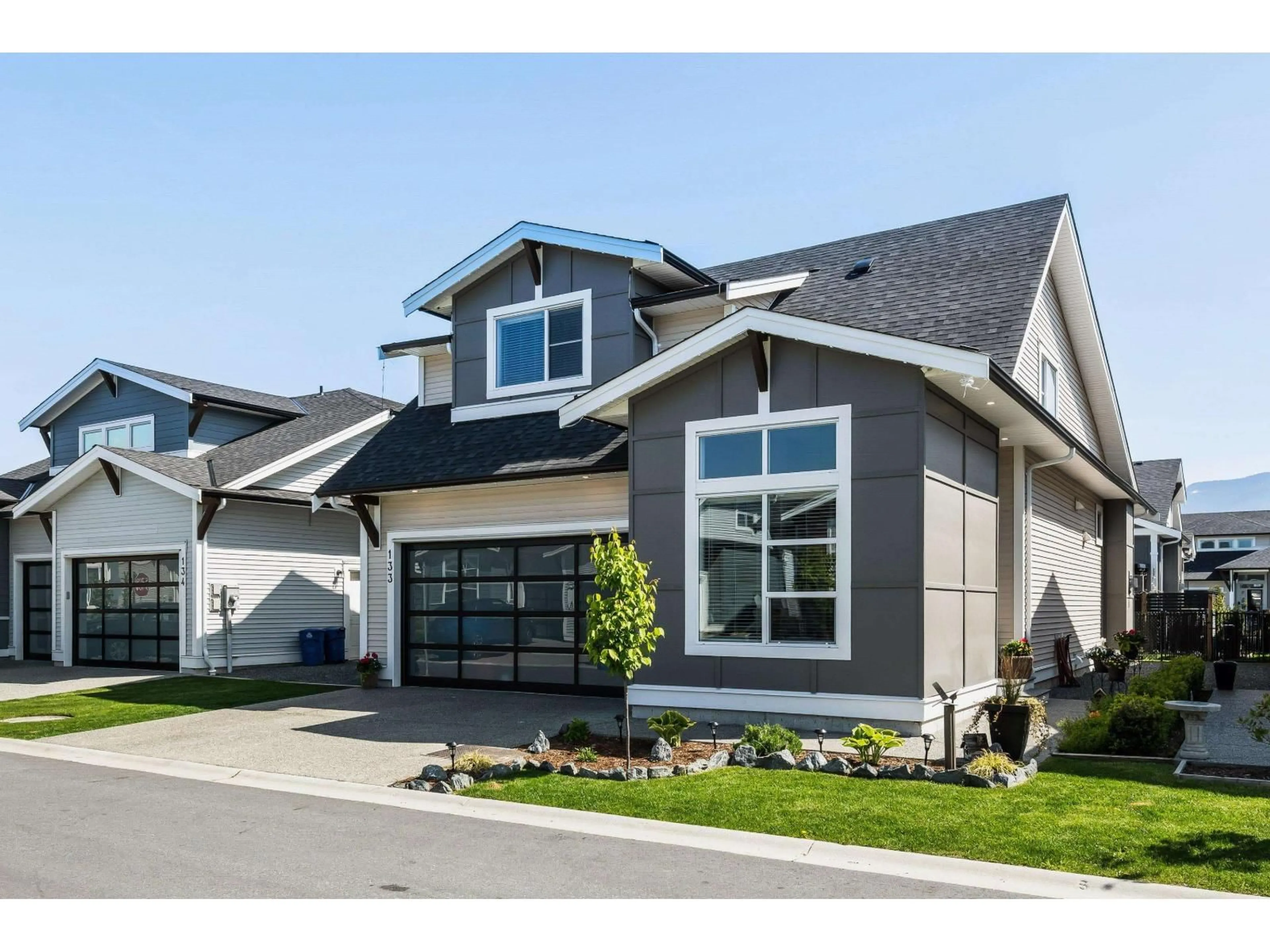 Home with vinyl exterior material, street for 133 - 46213 HAKWELES ROAD, Chilliwack British Columbia V4Z0C6