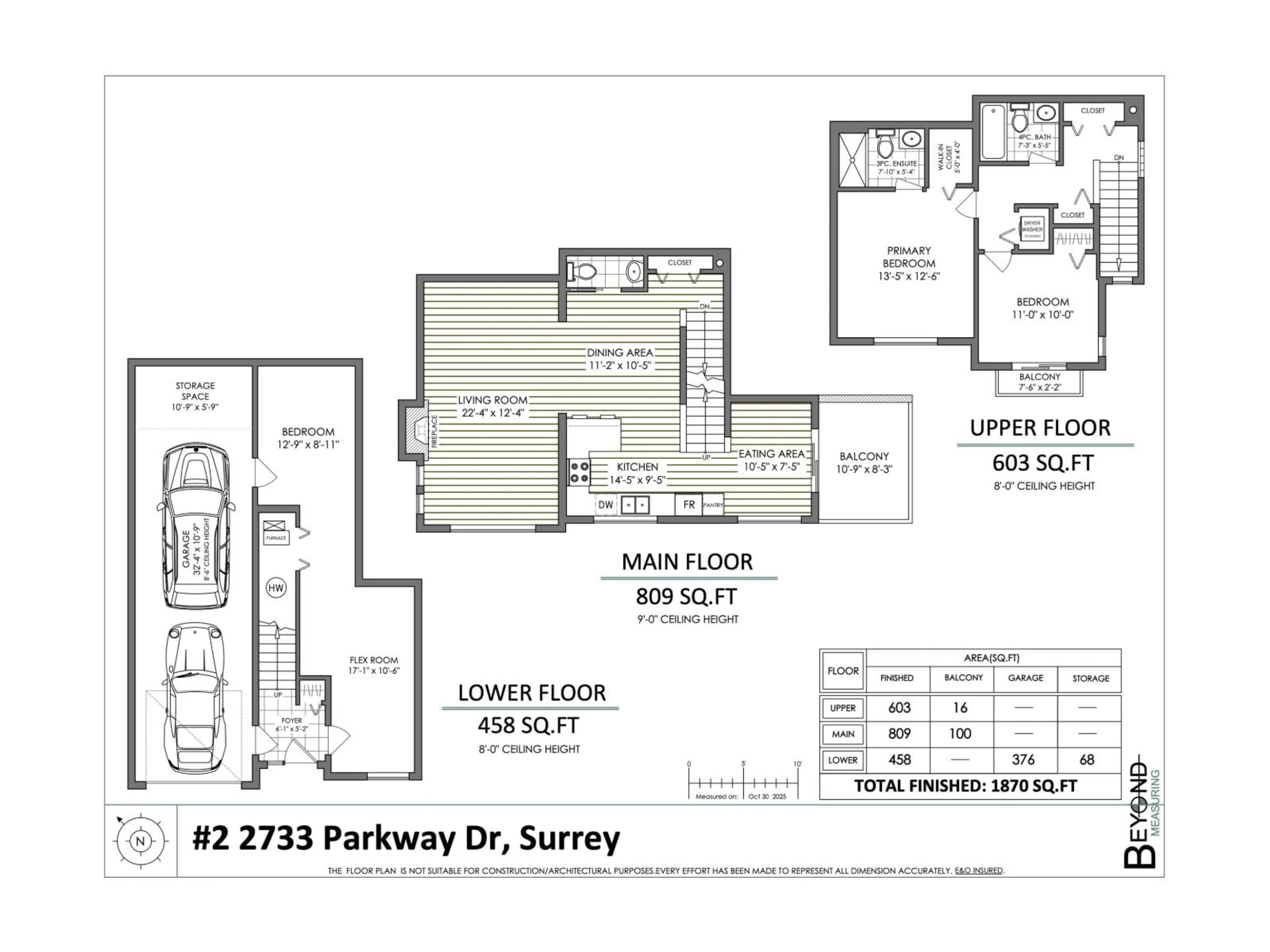 Floor plan for 2 - 2733 PARKWAY DRIVE, Surrey British Columbia V4P3P7