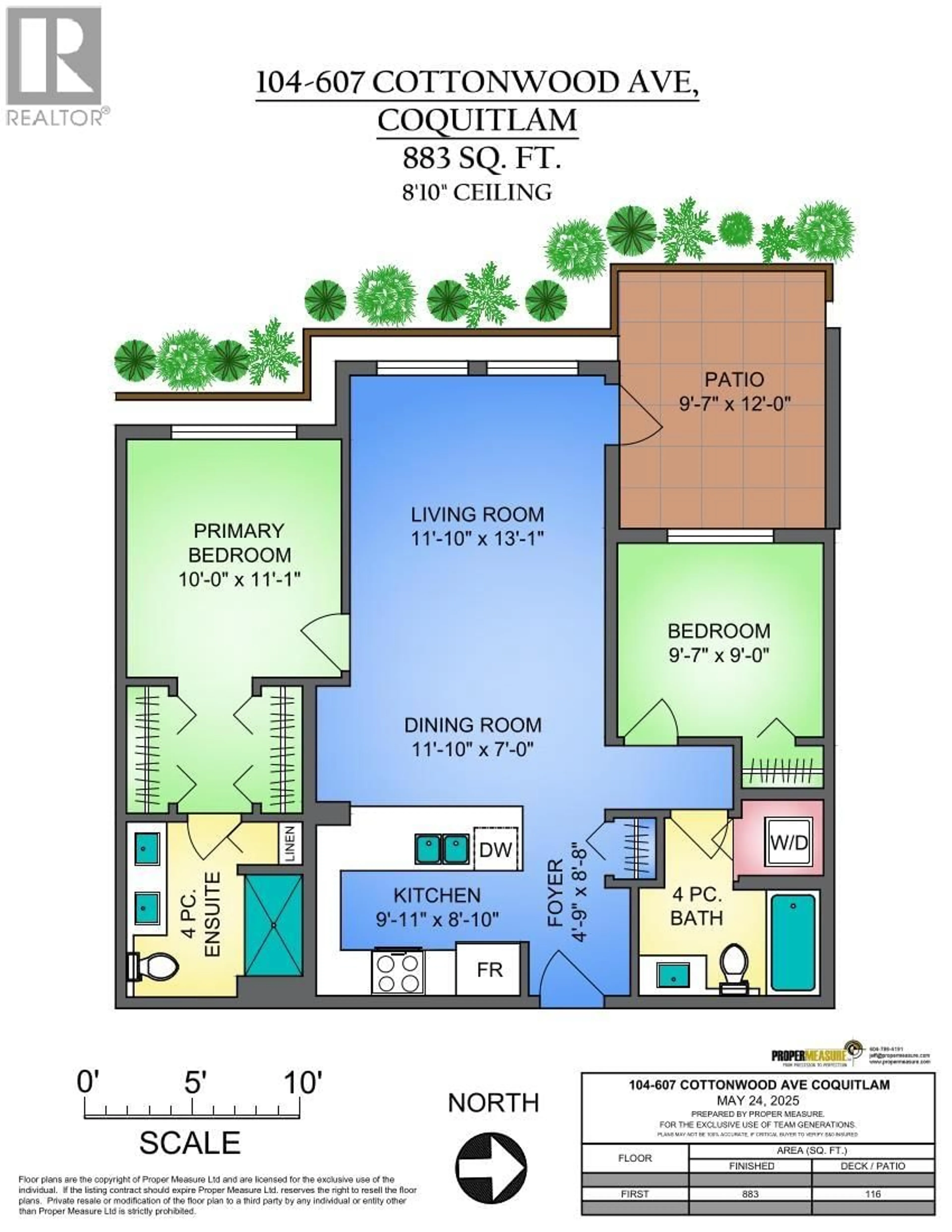 Floor plan for 104 - 607 COTTONWOOD AVENUE, Coquitlam British Columbia V3J0H1