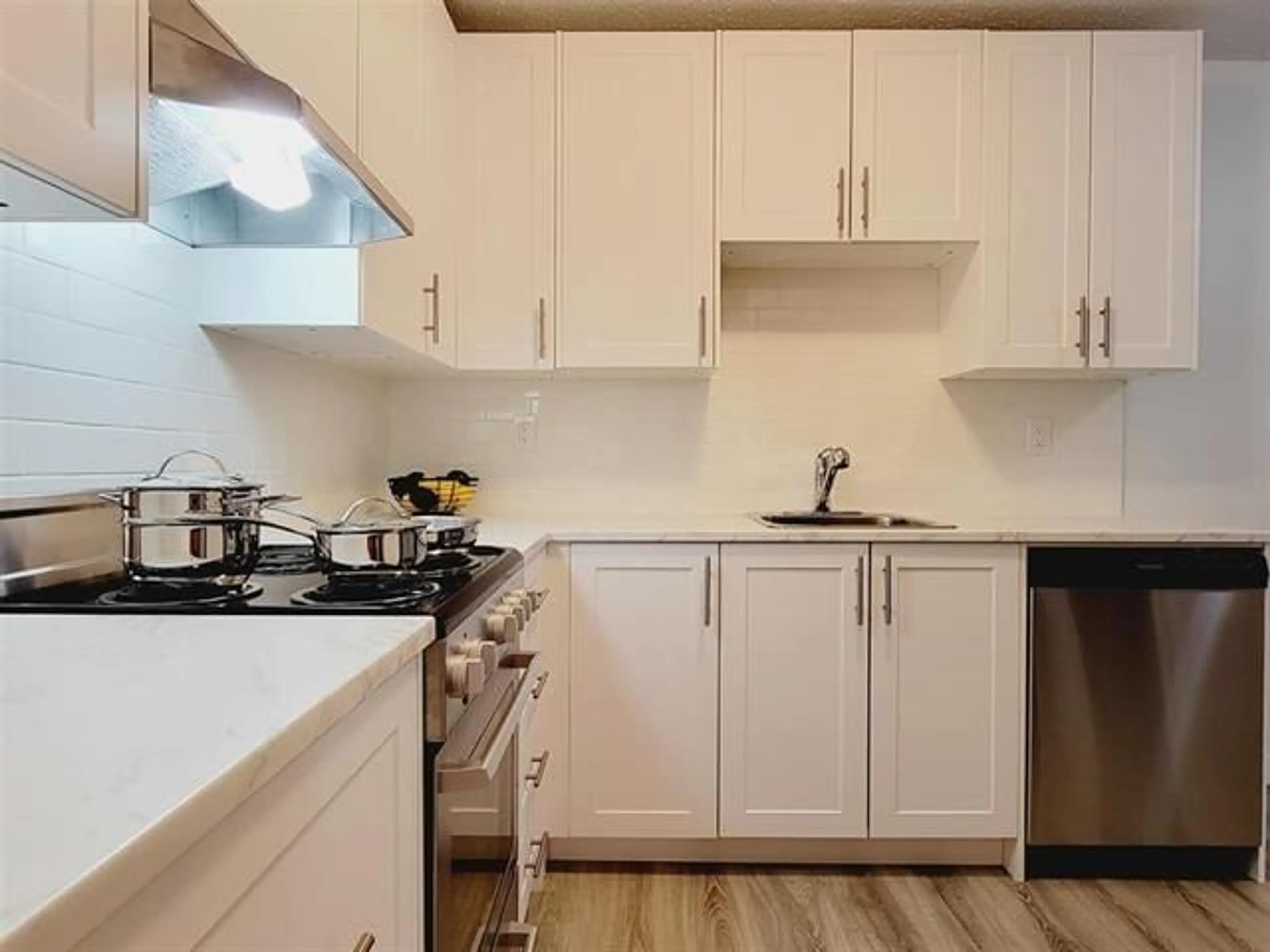 Standard kitchen, wood/laminate floor for 308 - 45749 SPADINA AVENUE, Chilliwack British Columbia V2P1T5